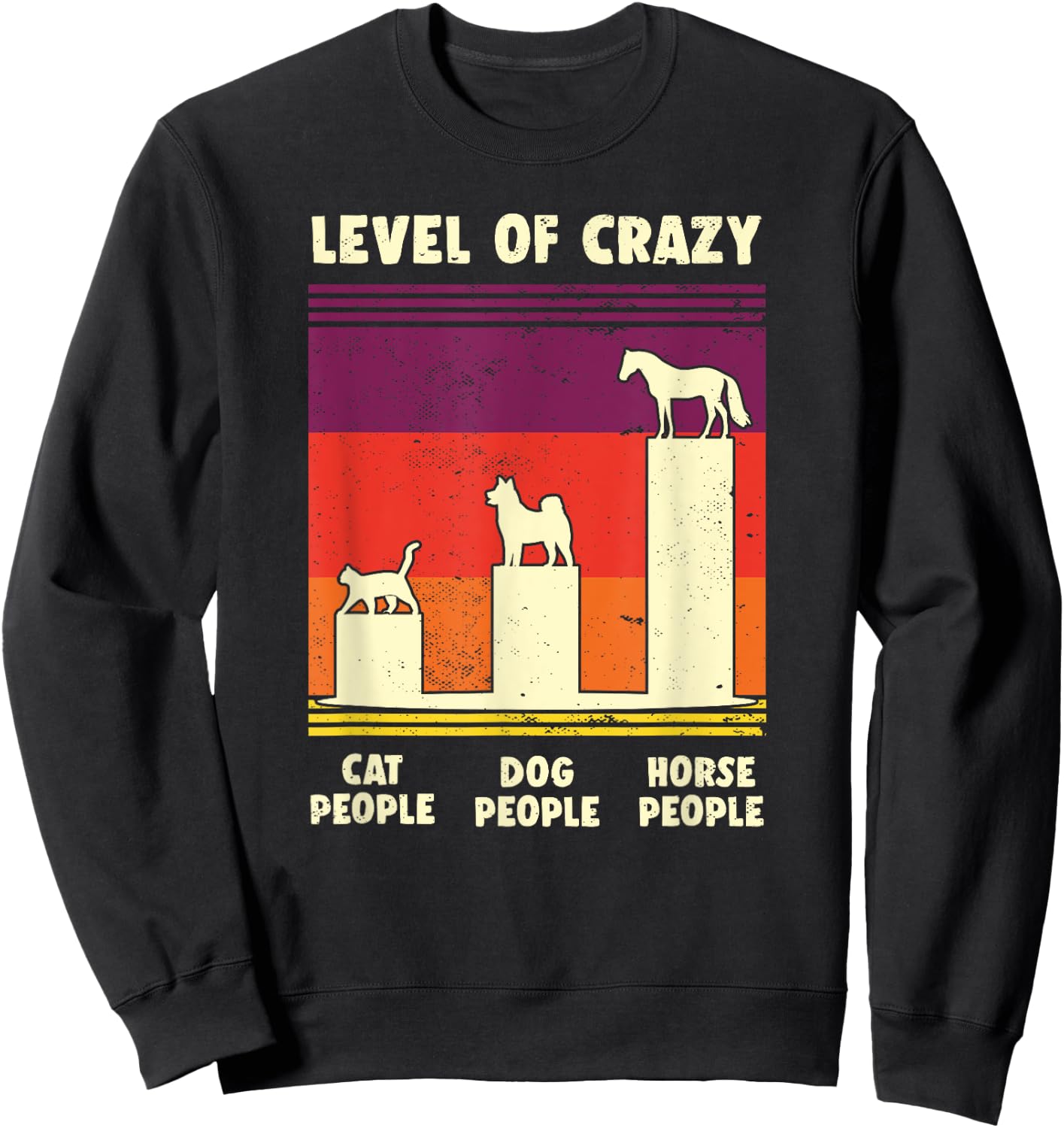 Funny Horse Shirt For Teens Girls Women Horse Riding Sweatshirt - Sweatshirt | Black