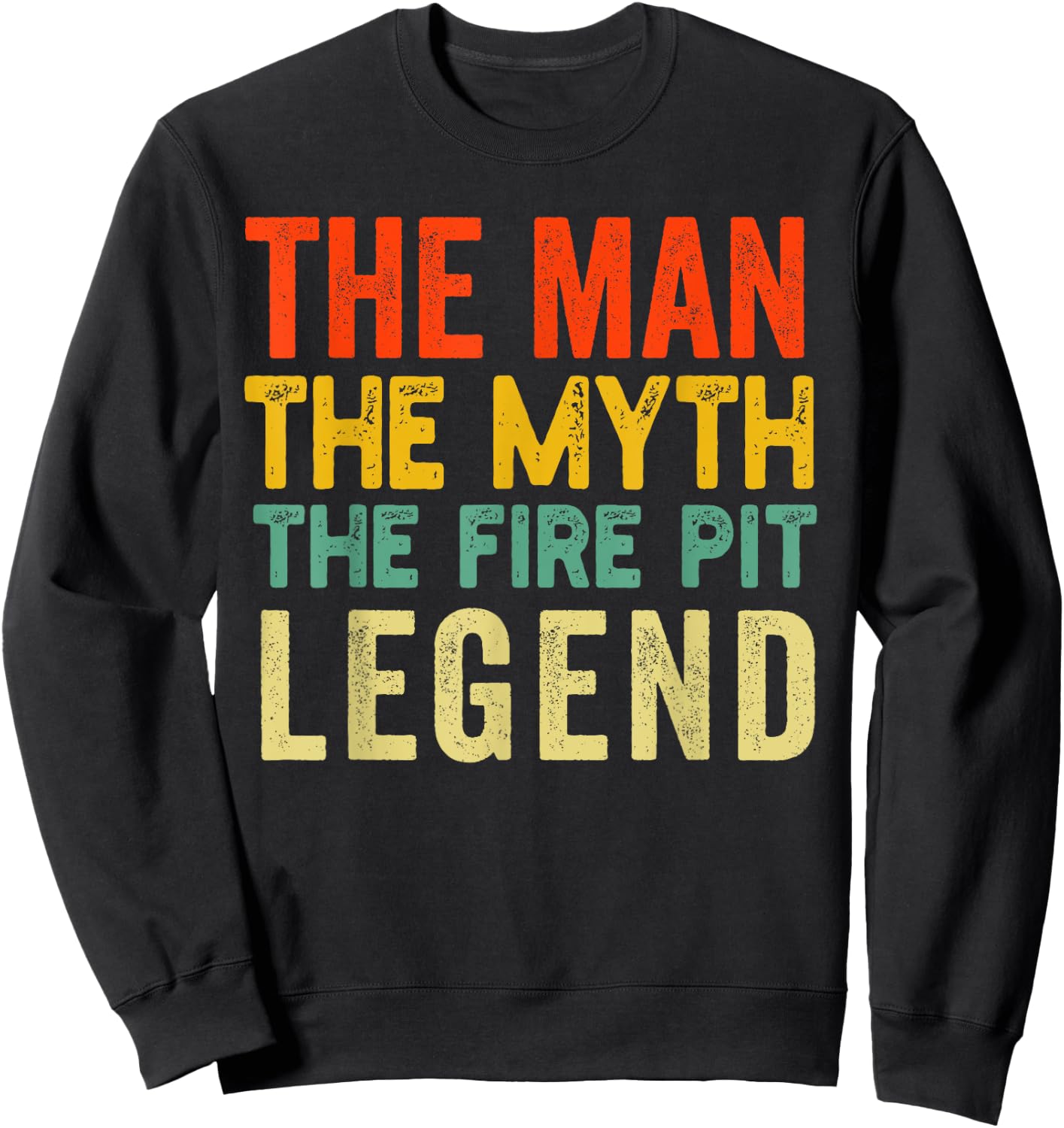 Fire Pit Bonfire Campfire Lover Men Camping Lover Sweatshirt - Sweatshirt | Black