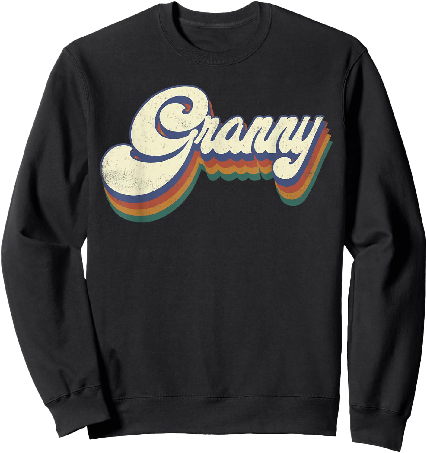Granny Gifts For Grandma Retro Vintage Mother's Day Granny Sweatshirt - Sweatshirt | Black