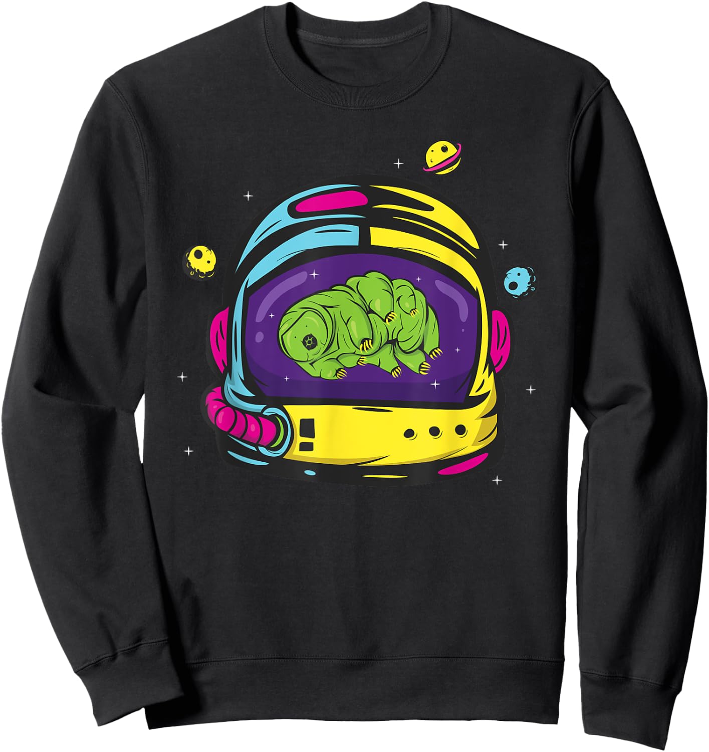 Tardigrade In Space Water Bear Microbiologist Sweatshirt - Sweatshirt | Black