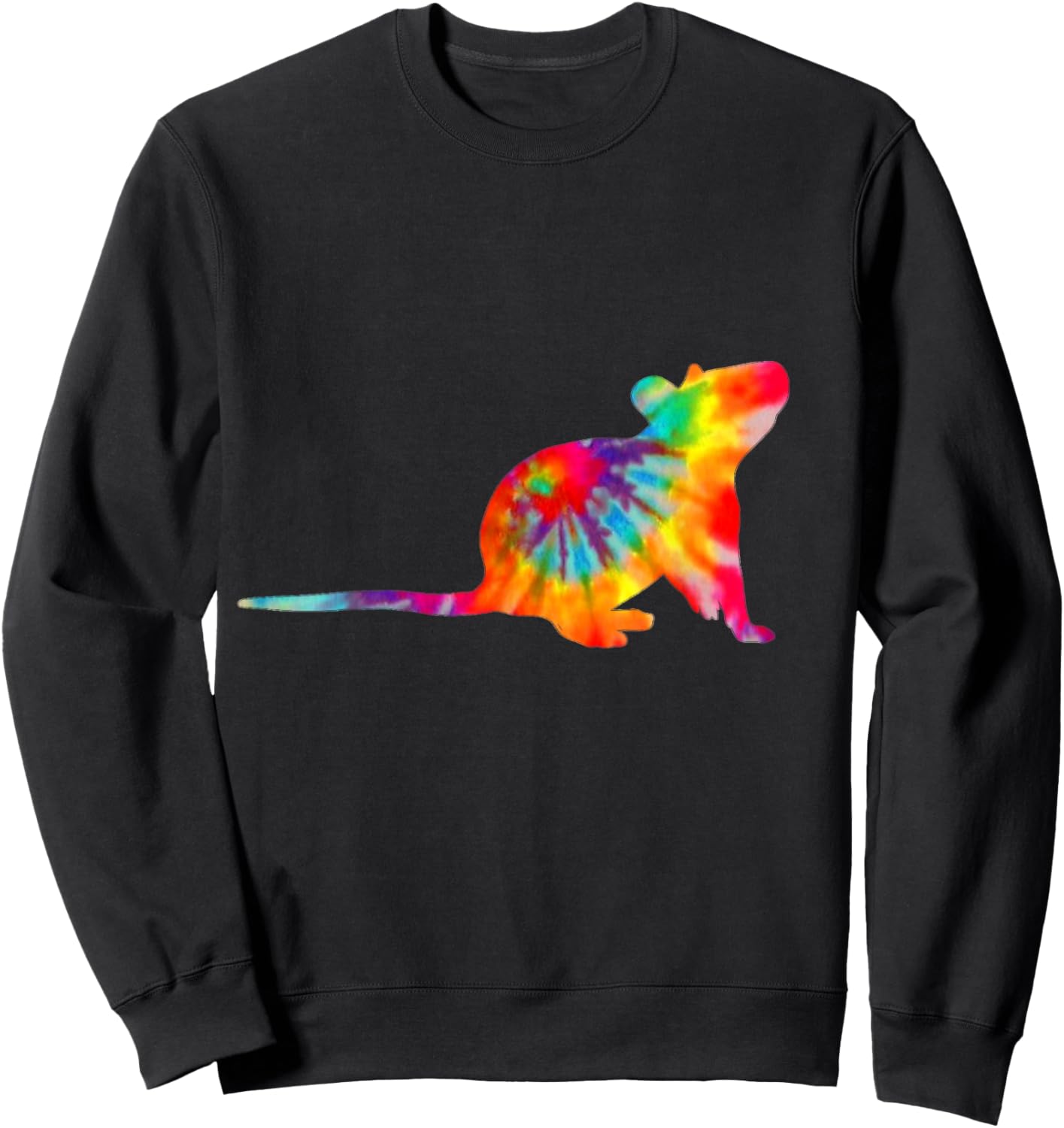 Mouse Tie Dye Vintage Pet Rat Sweatshirt - Sweatshirt | Black