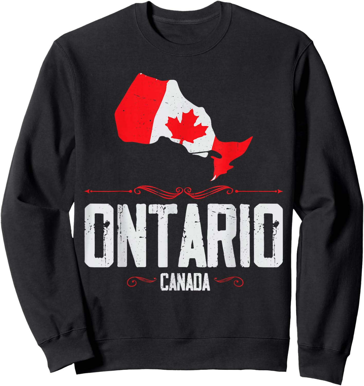 Ontario Canada - Ontario Silhouette Souvenir from Ontario Sweatshirt - Sweatshirt | Black