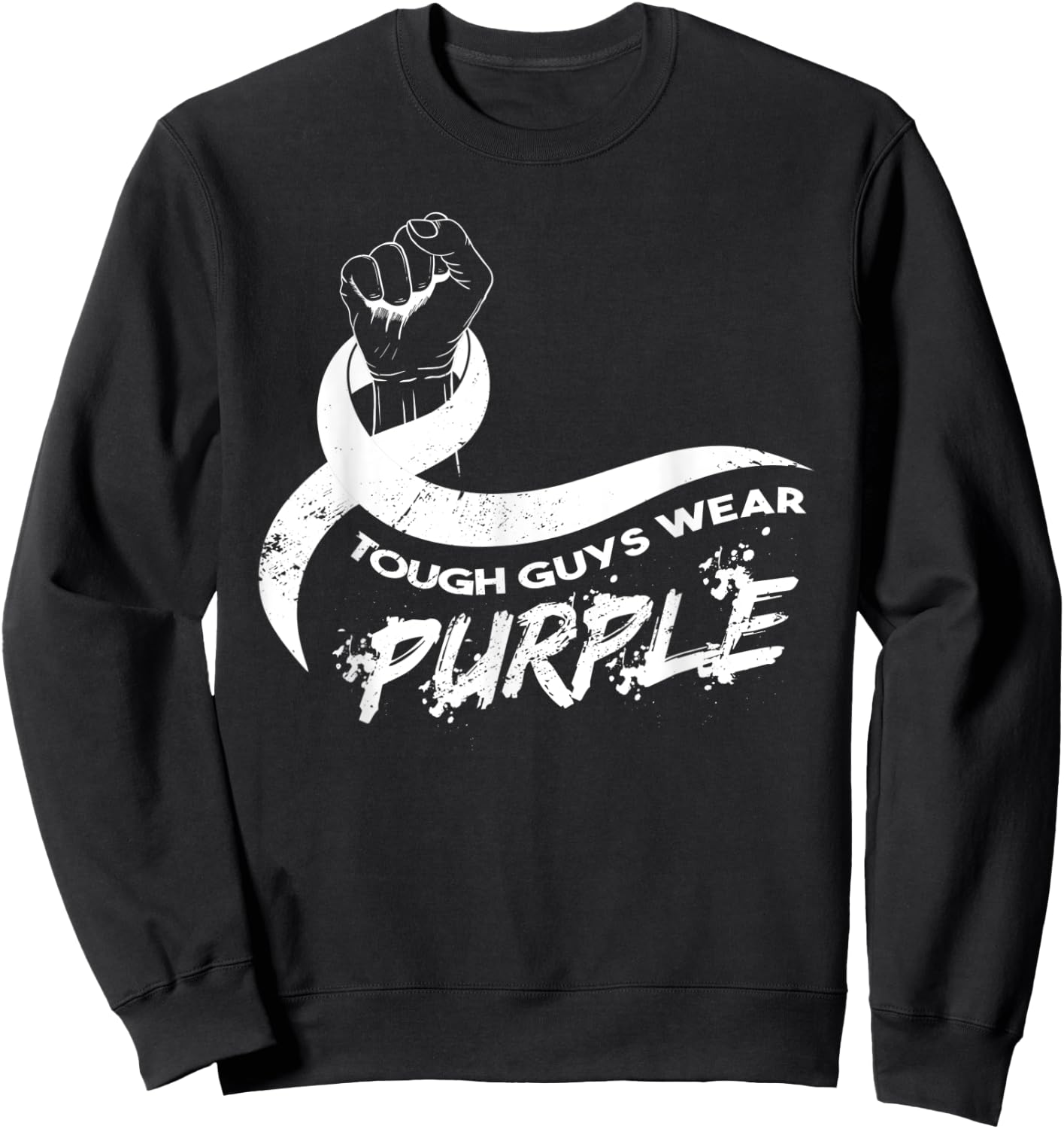 Tough Guys Wear Purple Sweatshirt - Sweatshirt | Black