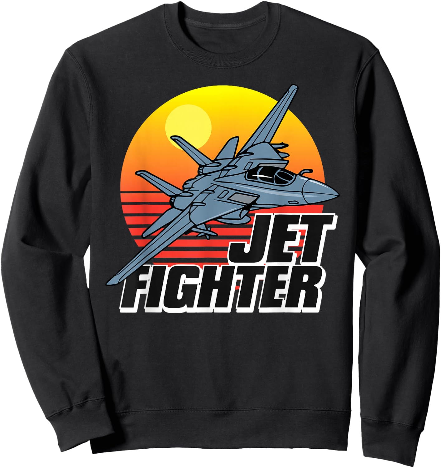 Born to Fly Fighter Jet Plane Kids Boys Airplane Sweatshirt - Sweatshirt | Black