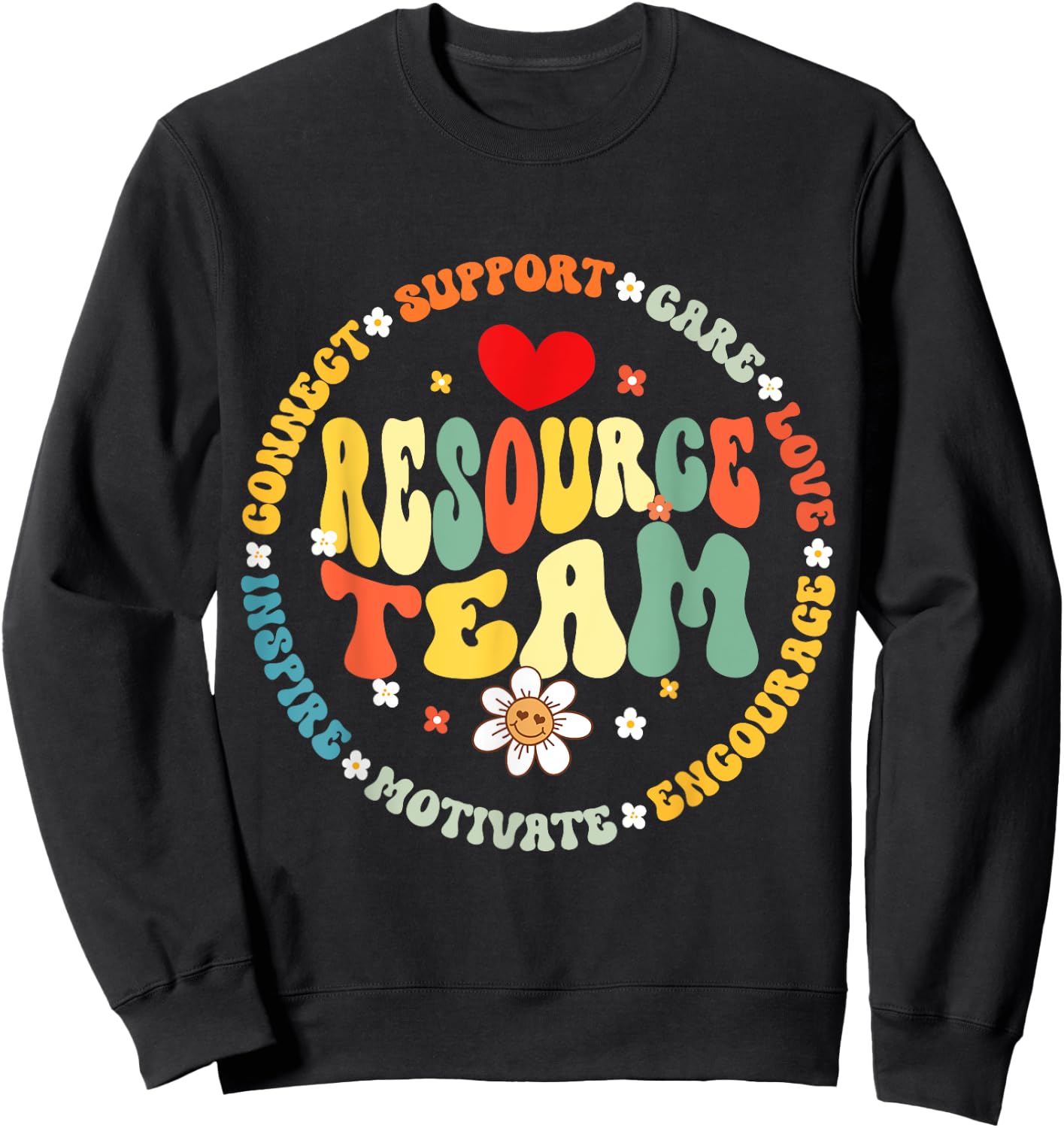 Resource Teacher Team Special Education IEP Teaching Squad Sweatshirt - Sweatshirt | Black
