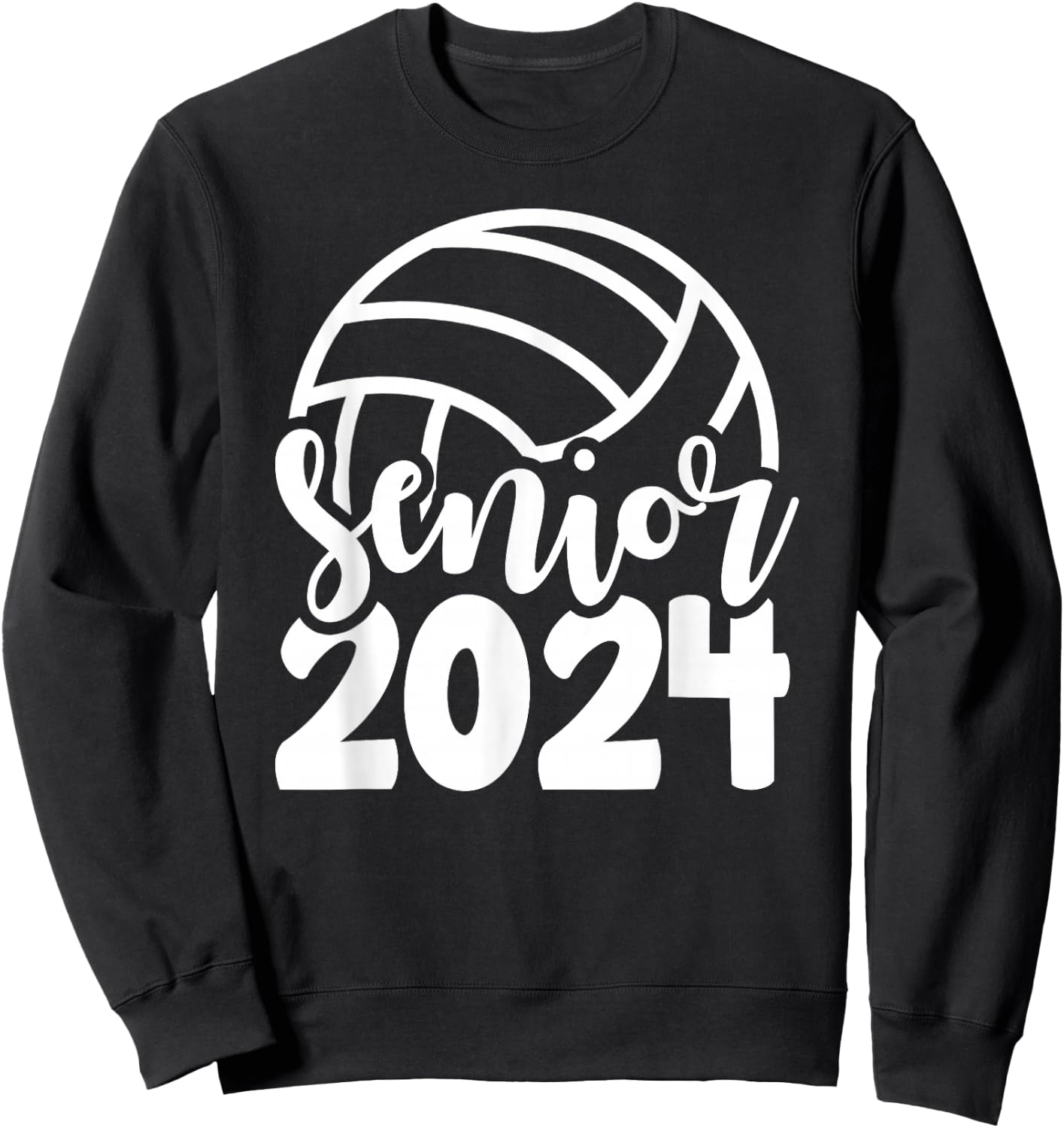 Volleyball Senior Class Of 2024 High School Senior For Girls Sweatshirt - Sweatshirt | Black