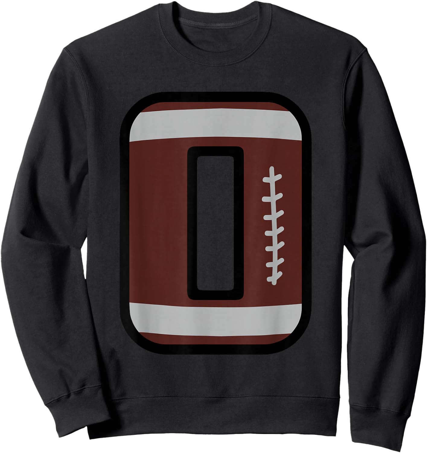 Number #0 Football Number Sweatshirt - Sweatshirt | Black