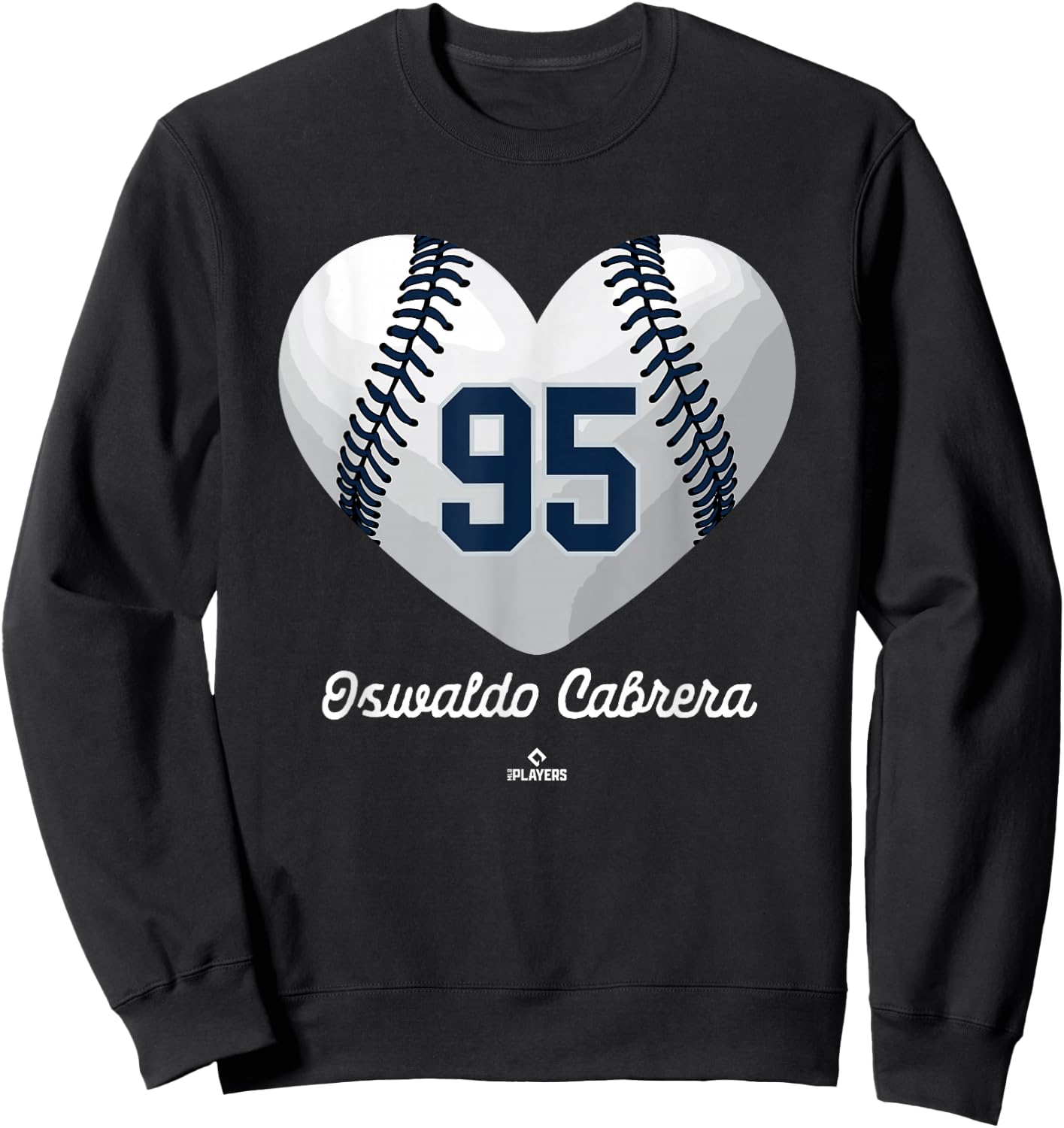 Baseball Heart Number Oswaldo Cabrera New York MLBPA Sweatshirt - Sweatshirt | Black