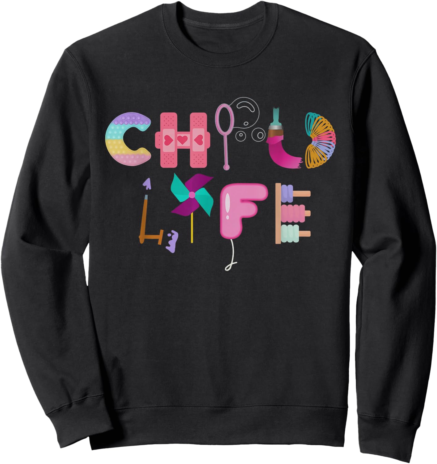 Child Life Specialist Cute CLS Play Therapy CCLS Healthcare Sweatshirt - Sweatshirt | Black
