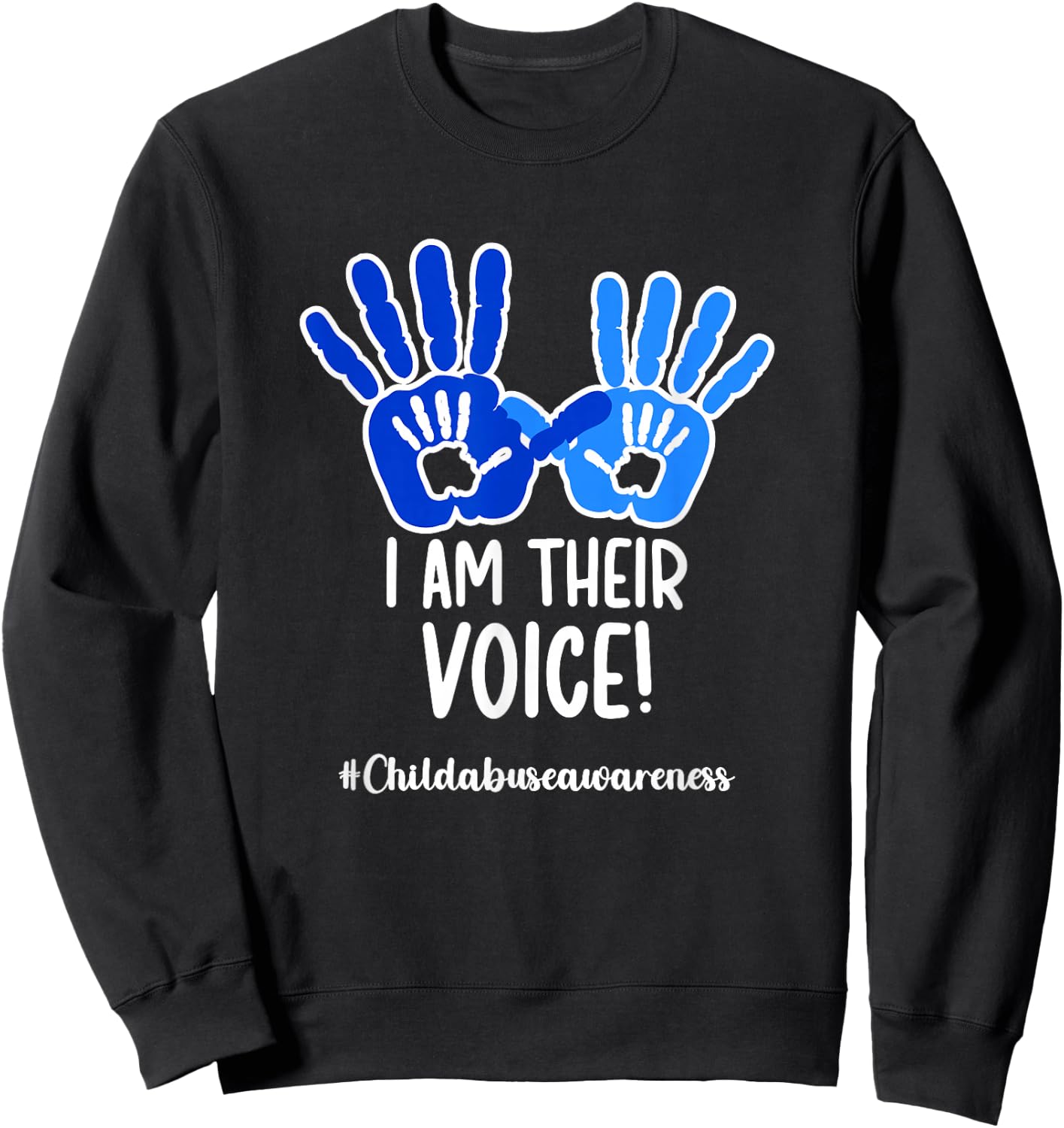Child Abuse Prevention Month Child Abuse Awareness Sweatshirt - Sweatshirt | Black
