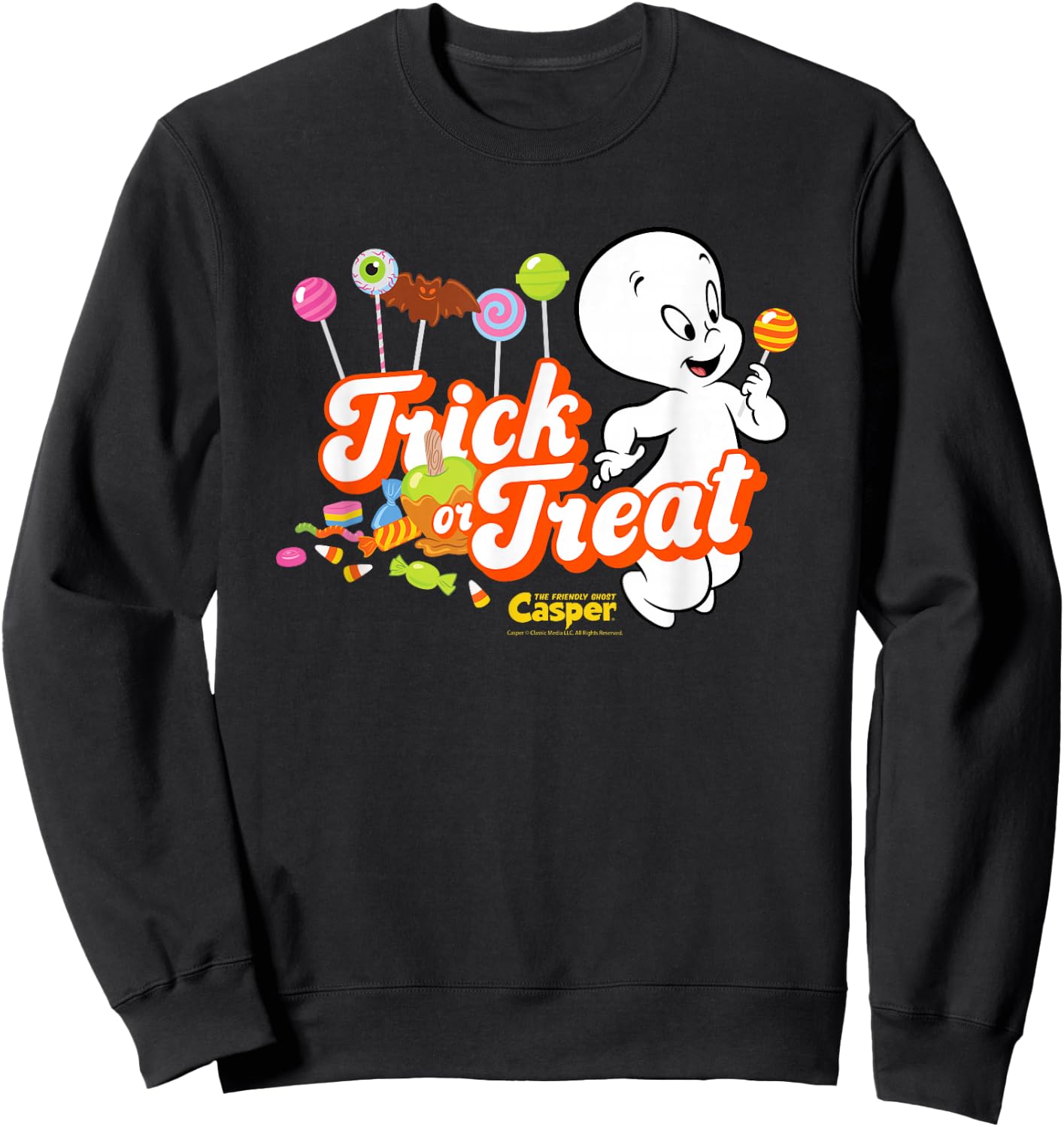 Casper the Friendly Ghost Halloween Sweatshirt - Sweatshirt | Black