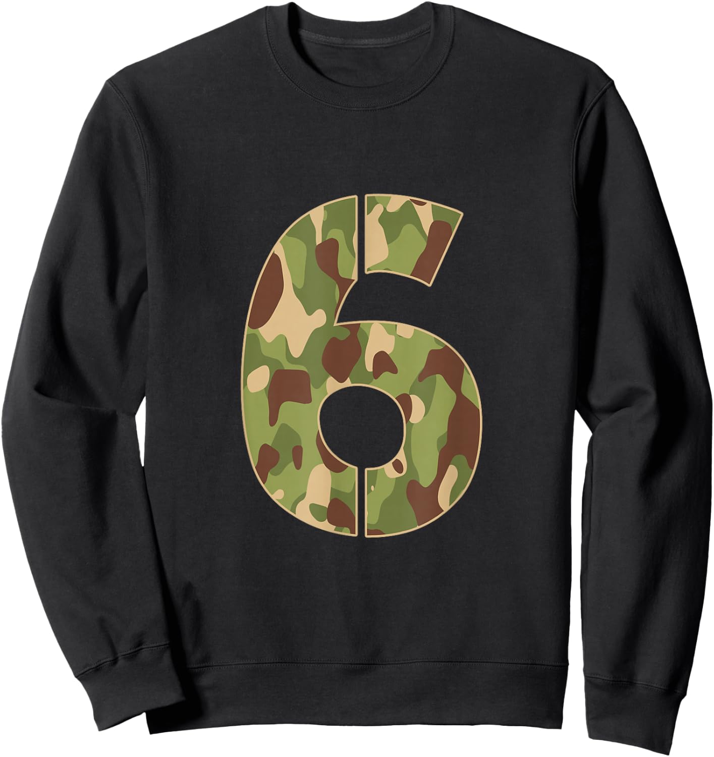 6 Year Old Soldier Military 6th Birthday Sweatshirt - Sweatshirt | Black