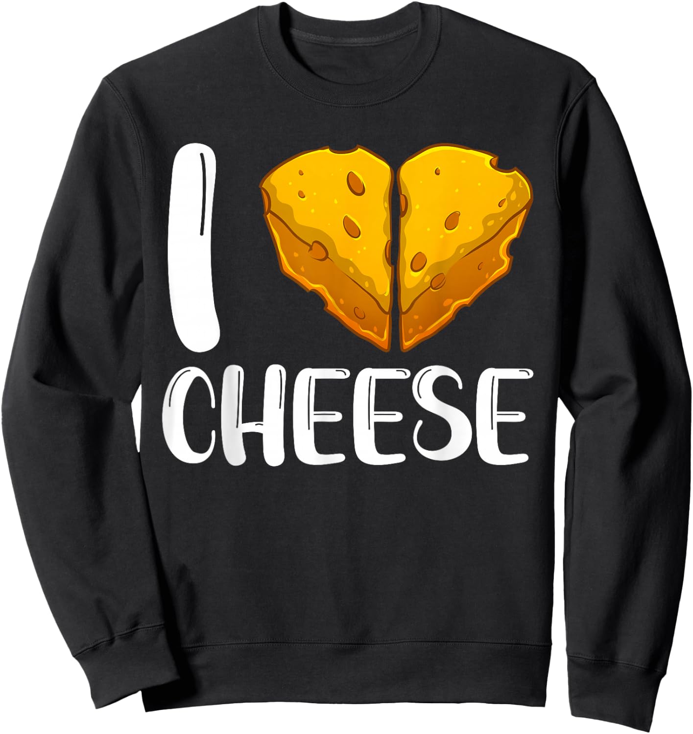 Funny Cheese Art Women Cottage Ricotta Cheese Lovers Sweatshirt - Sweatshirt | Black