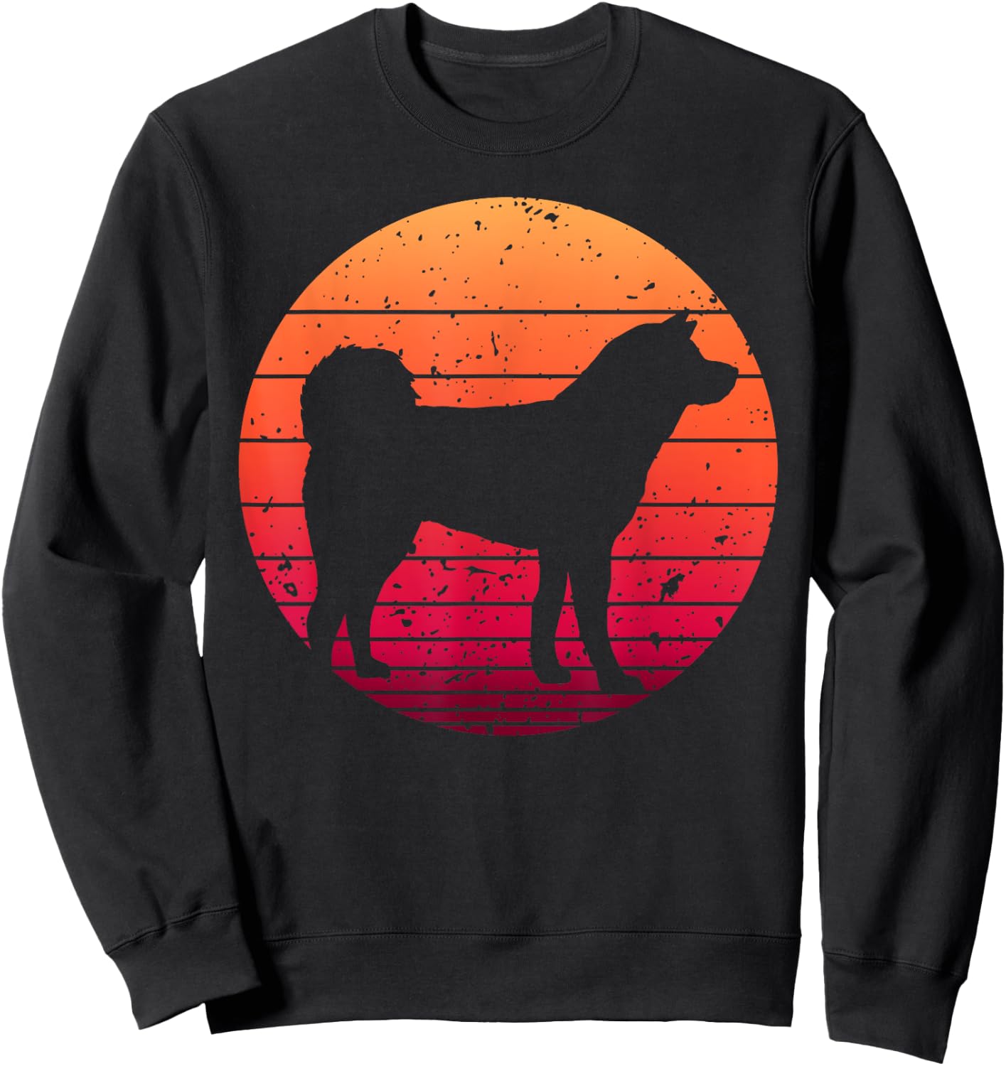 Cute Akita Art Women Akita Inu Breed Dog Lovers Sweatshirt - Sweatshirt | Black