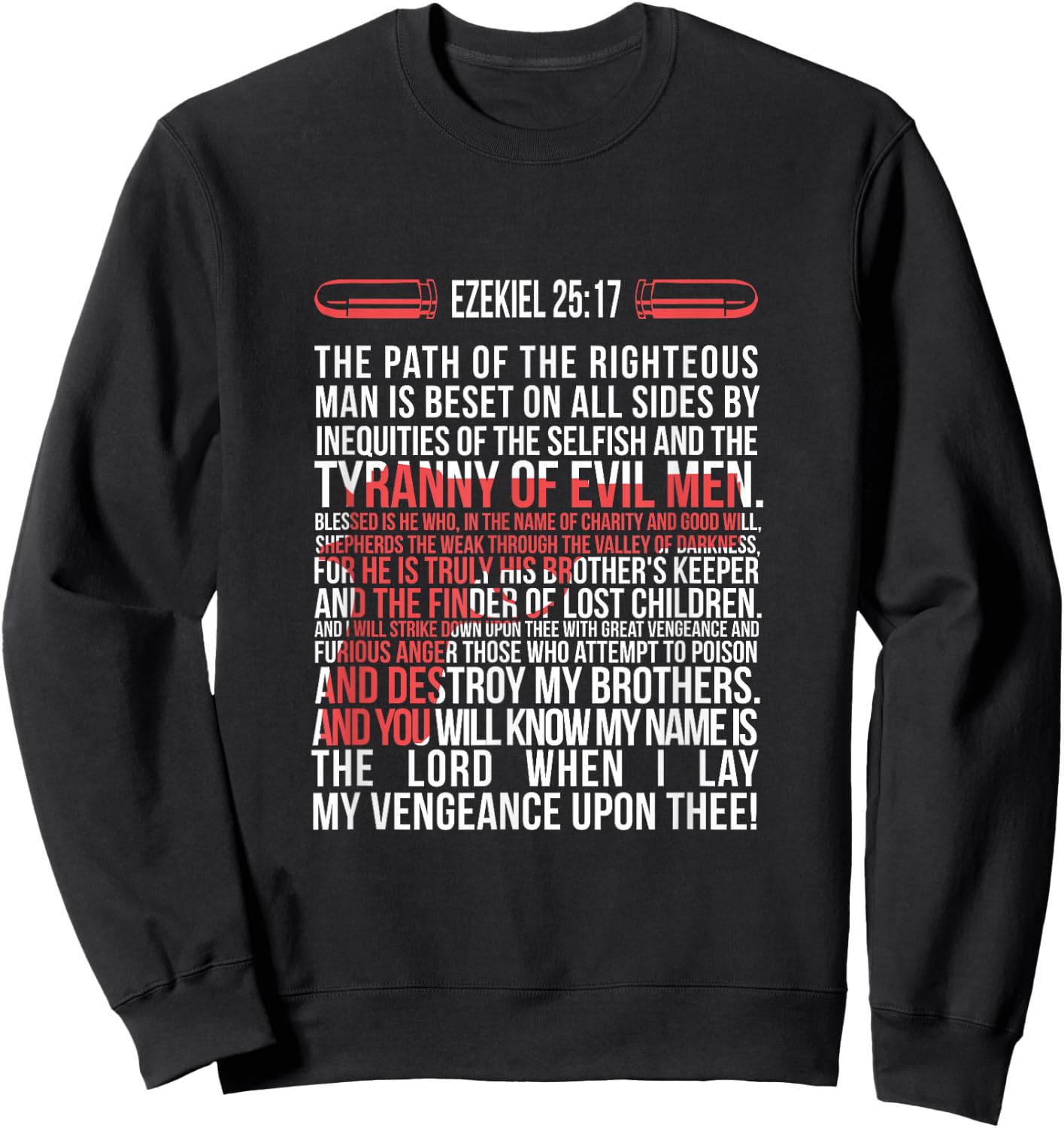 Ezekiel 25:17 Sweatshirt - Sweatshirt | Black