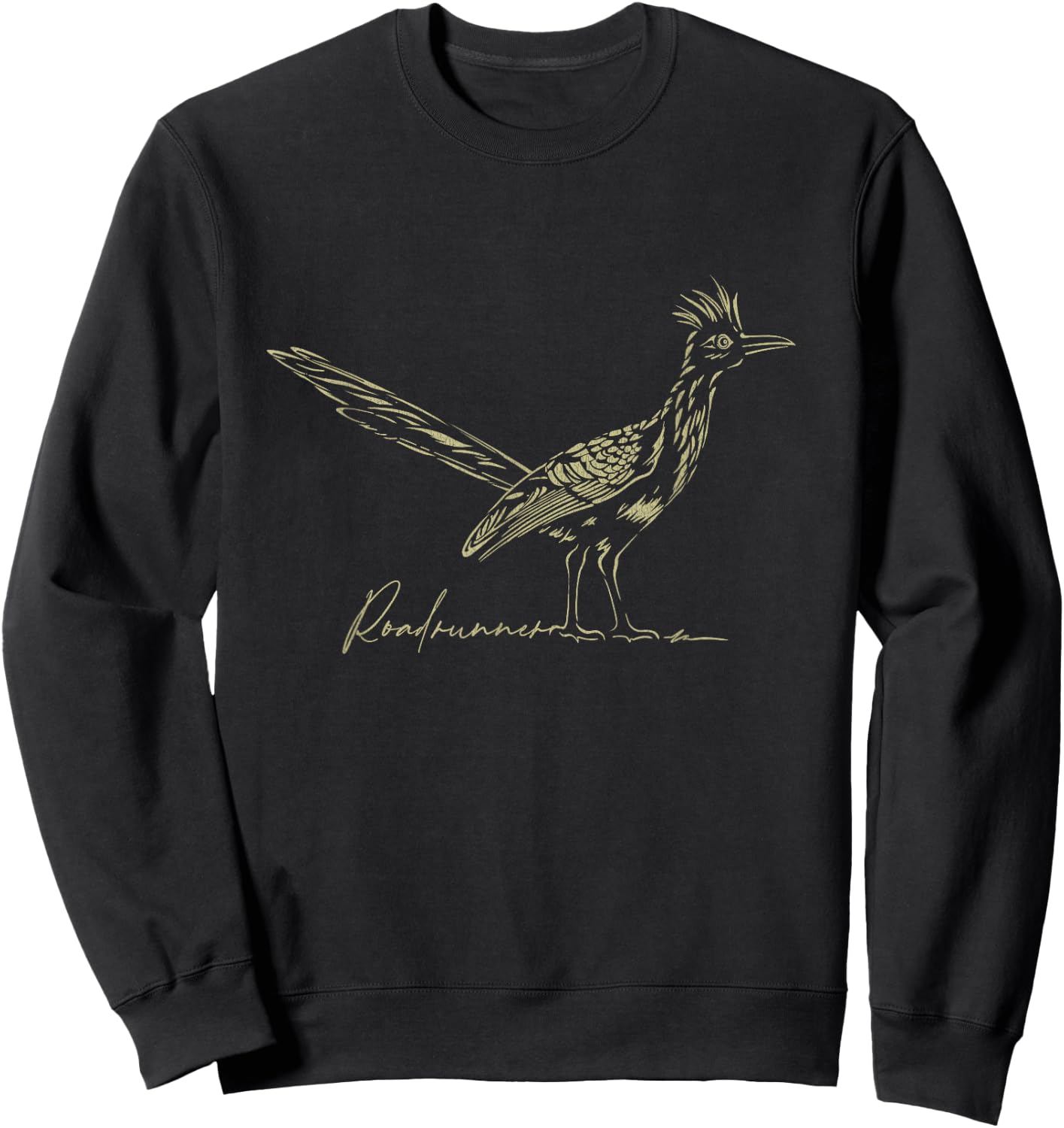 Minimalist Roadrunner Lover Distressed Sweatshirt - Sweatshirt | Black