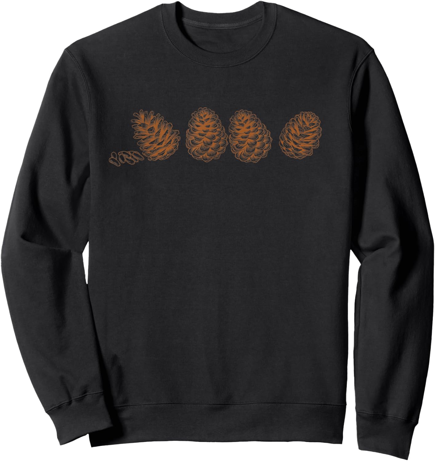 Pine cones Sweatshirt - Sweatshirt | Black