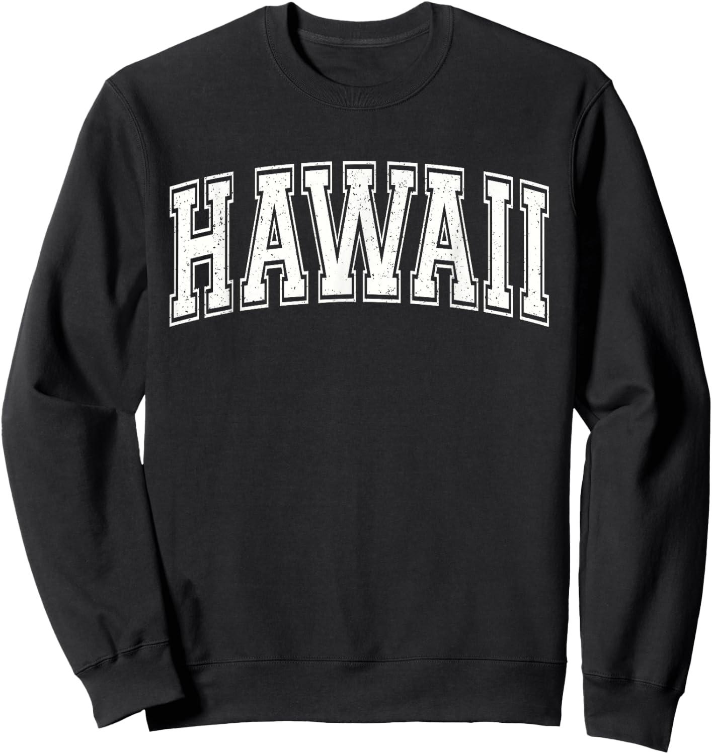 Hawaii Varsity Sports Athletic Jersey Style Sweatshirt - Sweatshirt | Black