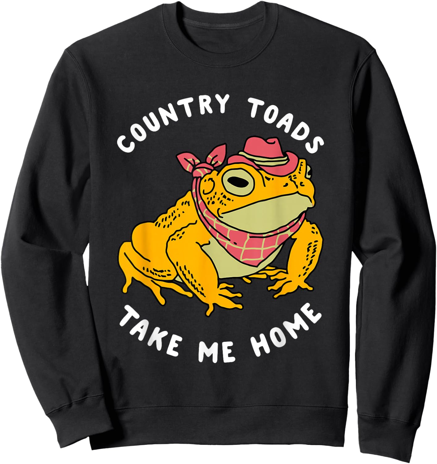 Country Toads Take Me Home Apparel Sweatshirt - Sweatshirt | Black