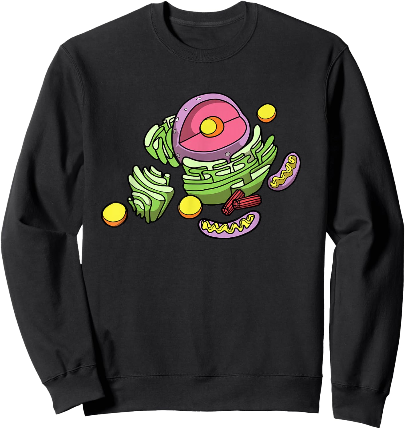 Ecology Biologist Cells - Bio Student Science Biology Sweatshirt - Sweatshirt | Black