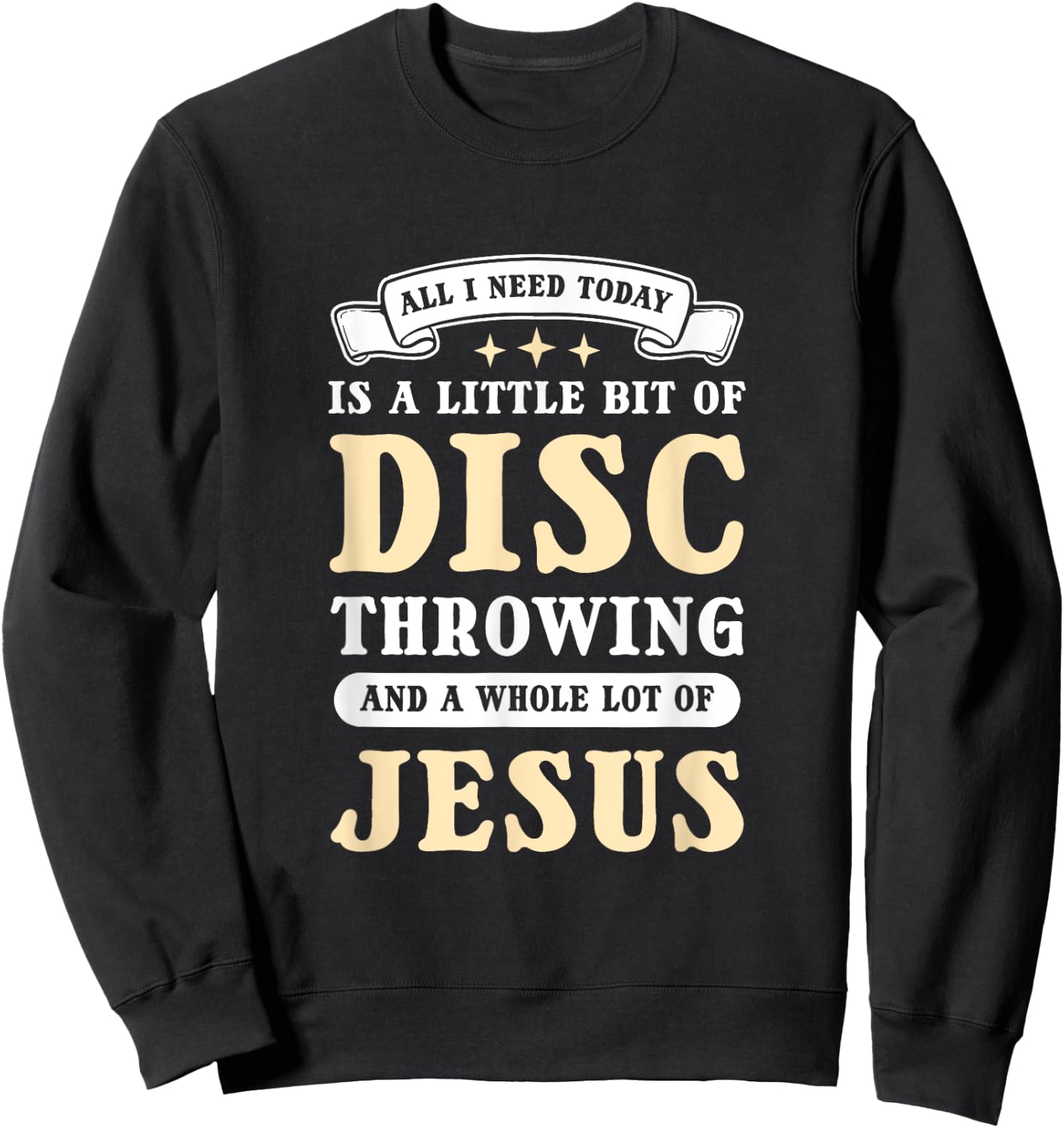Jesus And Discus Throwing. Discus Thrower Sweatshirt - Sweatshirt | Black