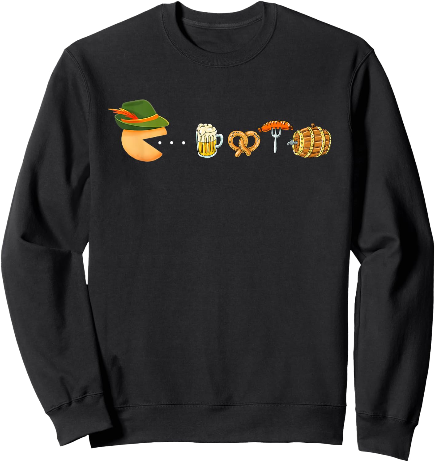 Funny Oktoberfest Gamer, Beer Festival, German Beer Drinking Sweatshirt - Sweatshirt | Black