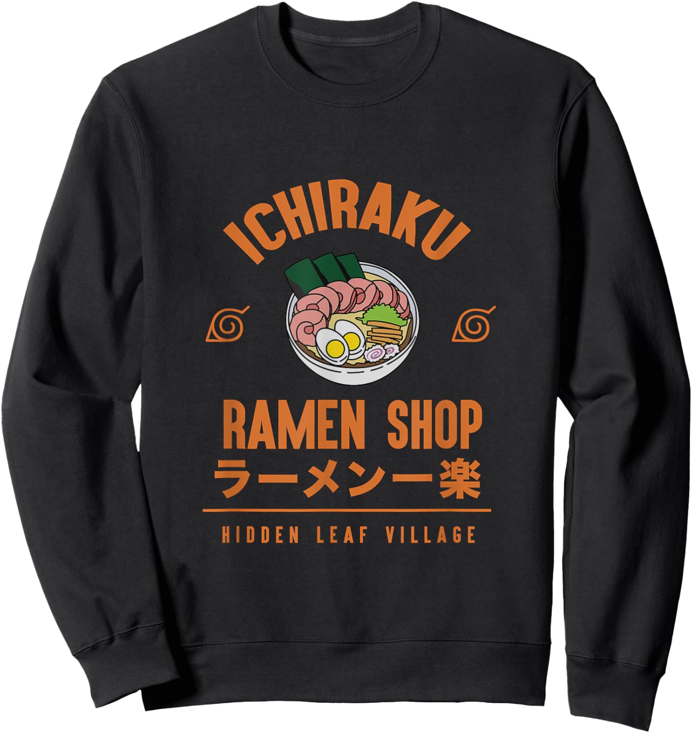 Naruto Shippuden Anime Cartoon Ramen Shop Small Sweatshirt - Sweatshirt | Black