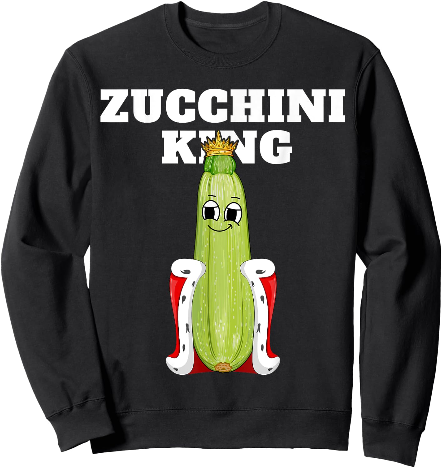Zucchini King | Zucchini | Boys Zucchini Sweatshirt - Sweatshirt | Black
