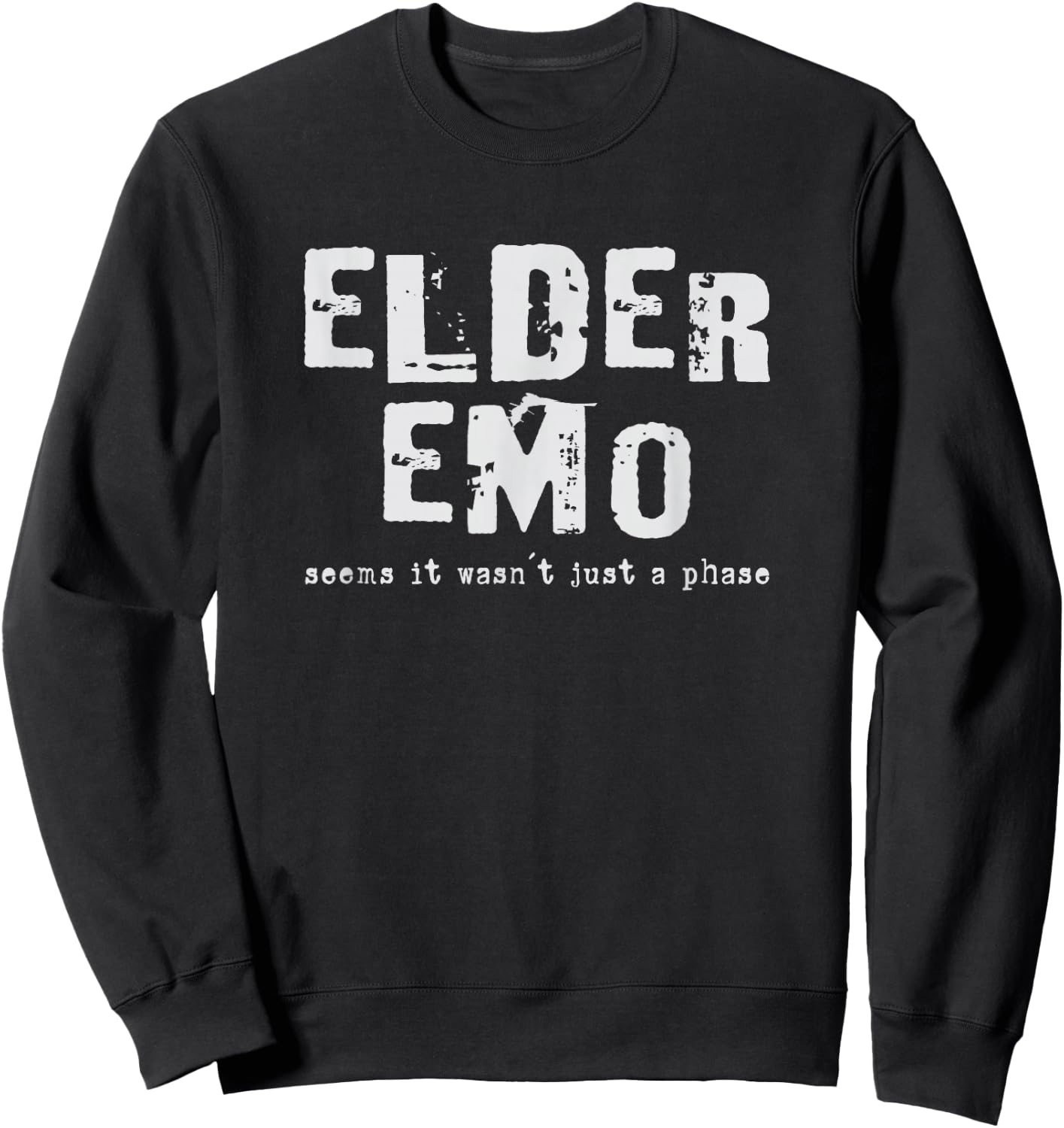 Designs Merch Punk Gothic Clothing Elder Emo , Men's -Adults Black Short Sleeve Modern Gothic Gothic , Small Sweatshirt - Sweatshirt | Black