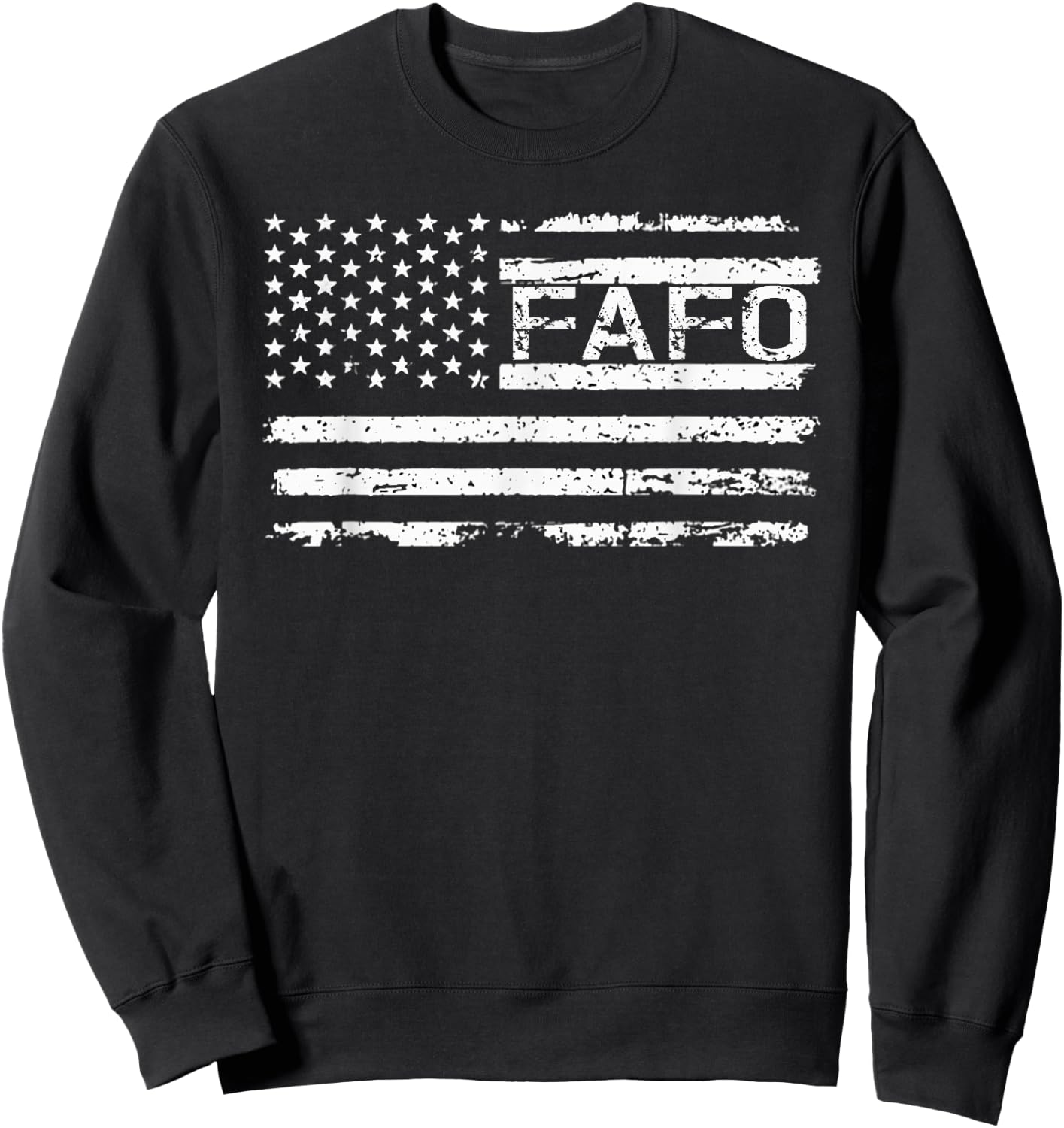 FAFO Flag Sweatshirt - Sweatshirt | Black