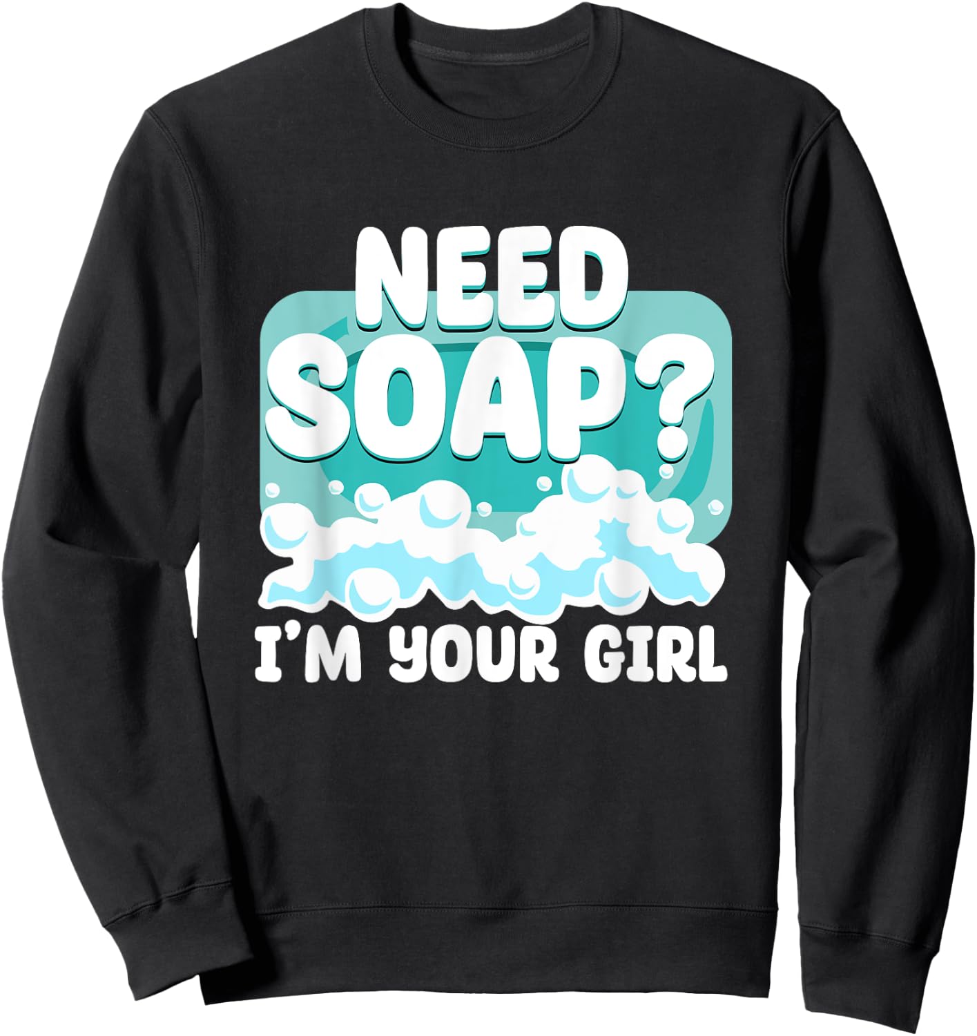 Women Girl Soap Making Enthusiast Handmade Soap Maker Sweatshirt - Sweatshirt | Black