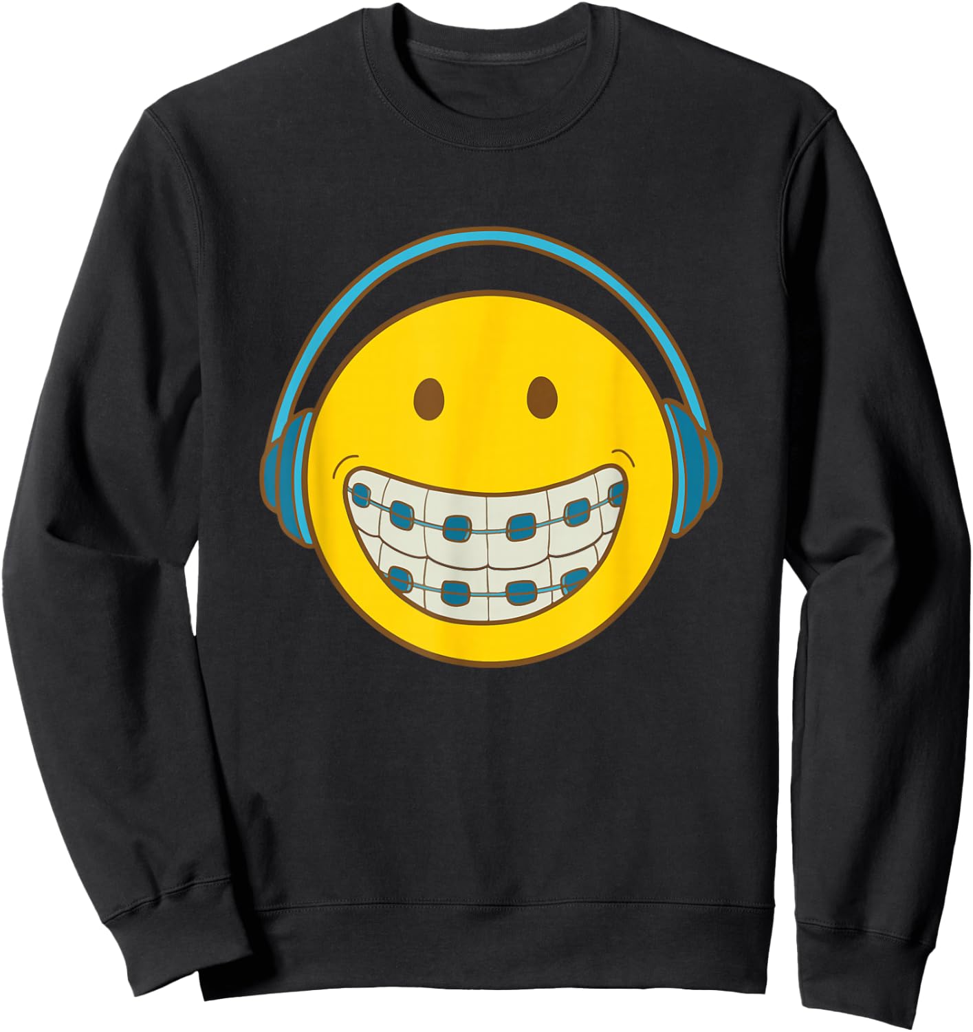 SMILE BRACE FACE Orthodontic Orthodontist Orthodontal Sweatshirt - Sweatshirt | Black