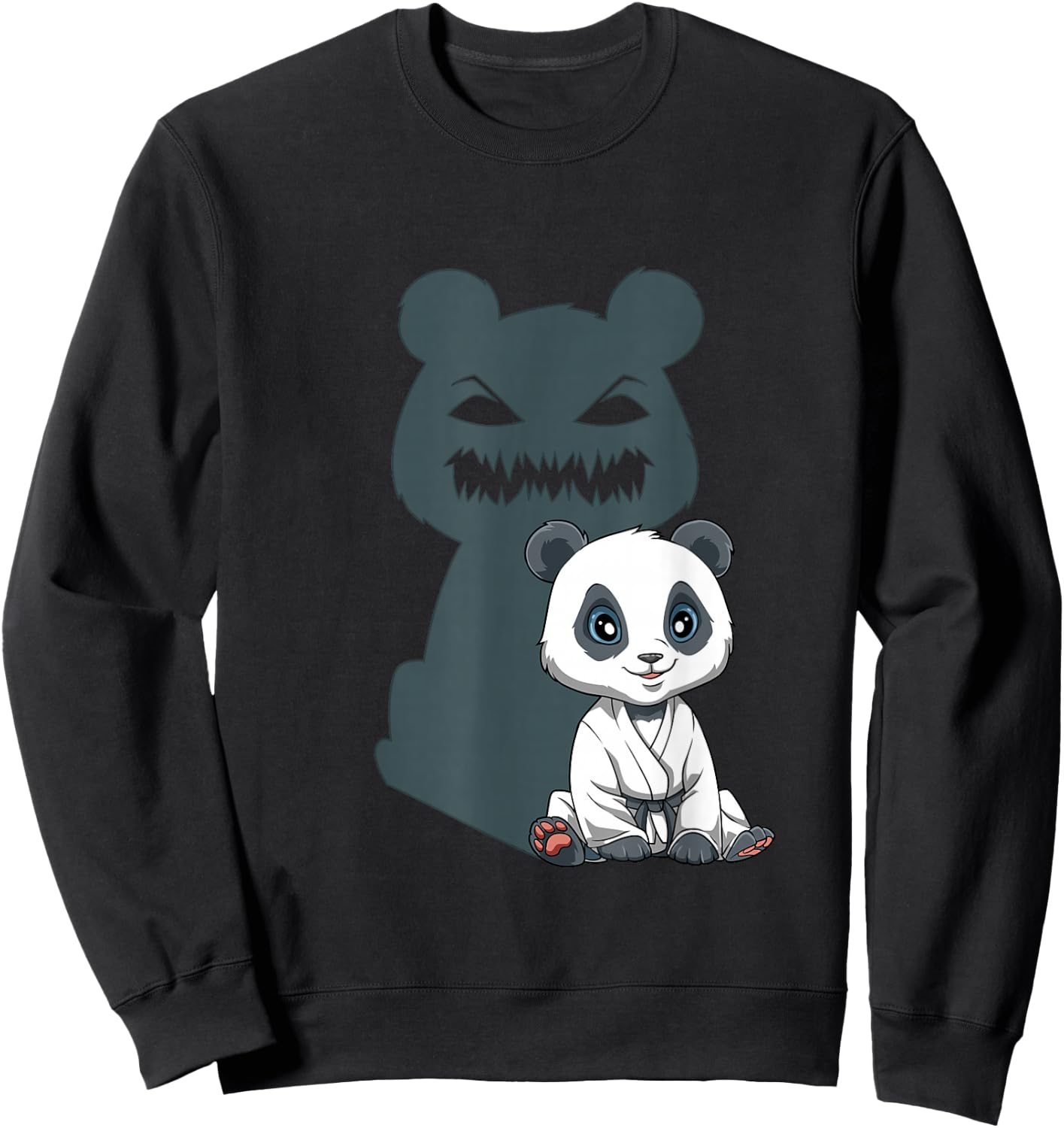 Funny BJJ Panda - Brazilian Jiu Jitsu Grappling Sweatshirt - Sweatshirt | Black