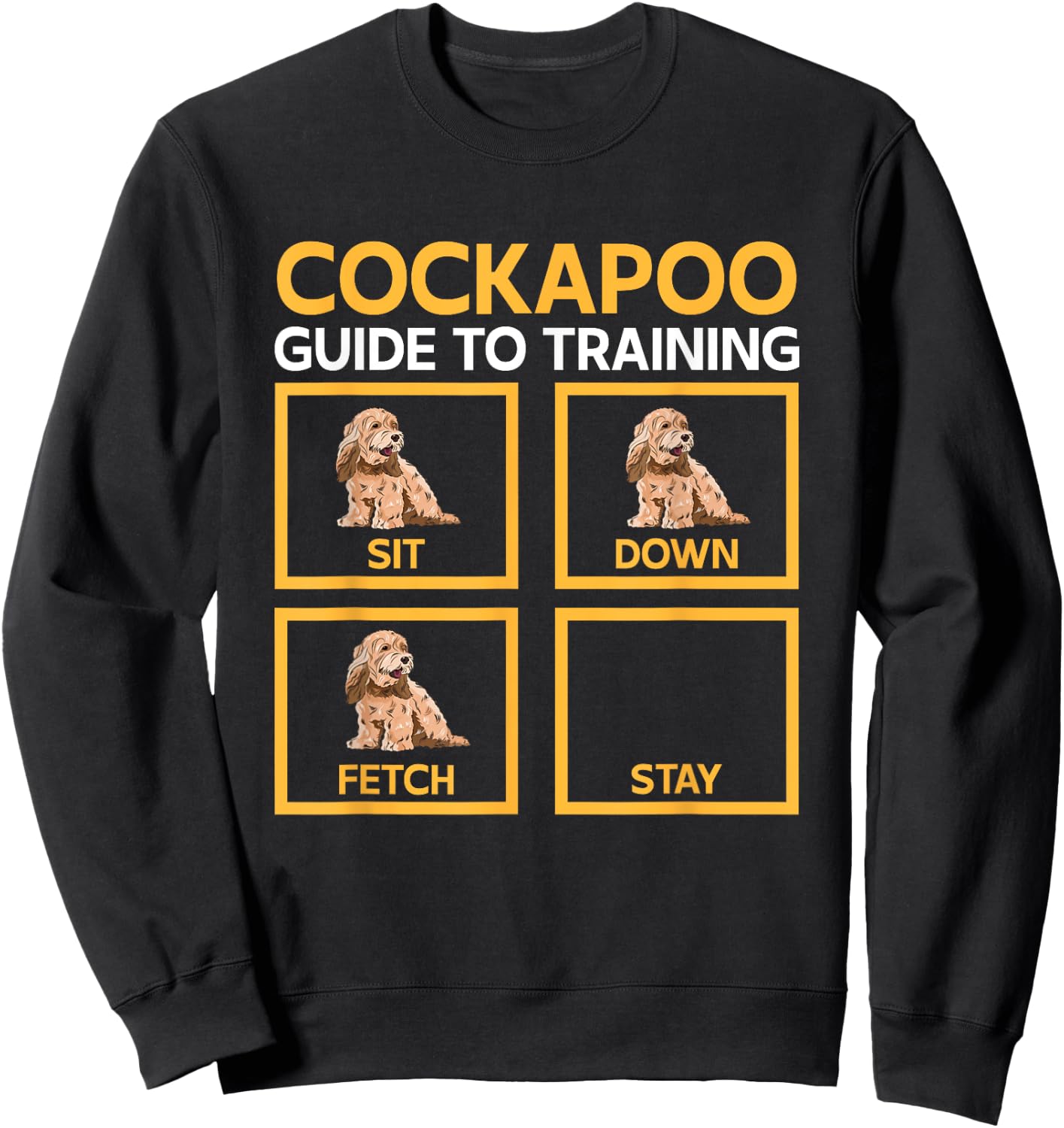 Cockapoo Dog Owner, Cockapoo Guide To Training Women Sweatshirt - Sweatshirt | Black