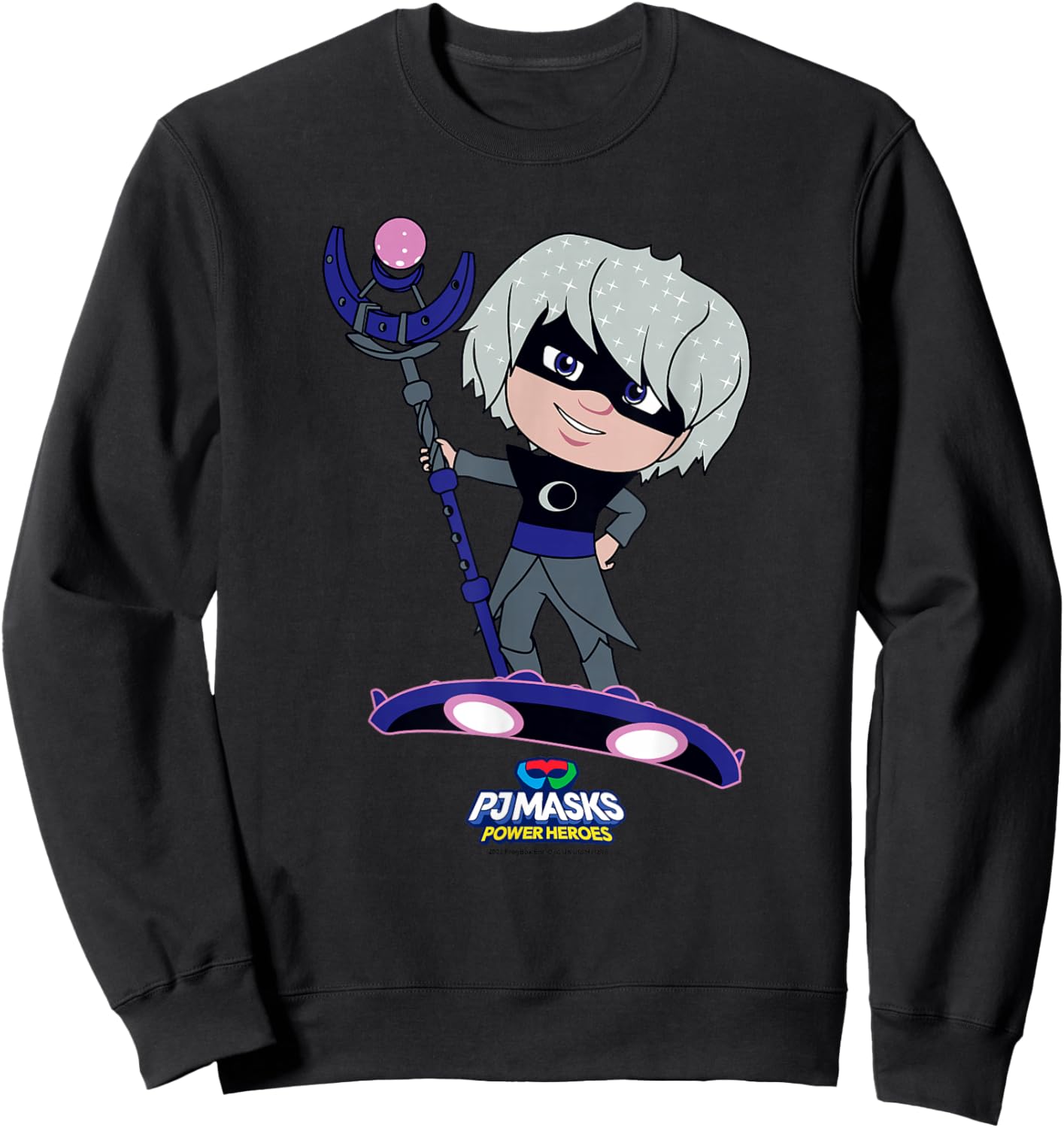 PJ Masks Luna Girl Night Time Villain Luna Board Portrait Sweatshirt - Sweatshirt | Black