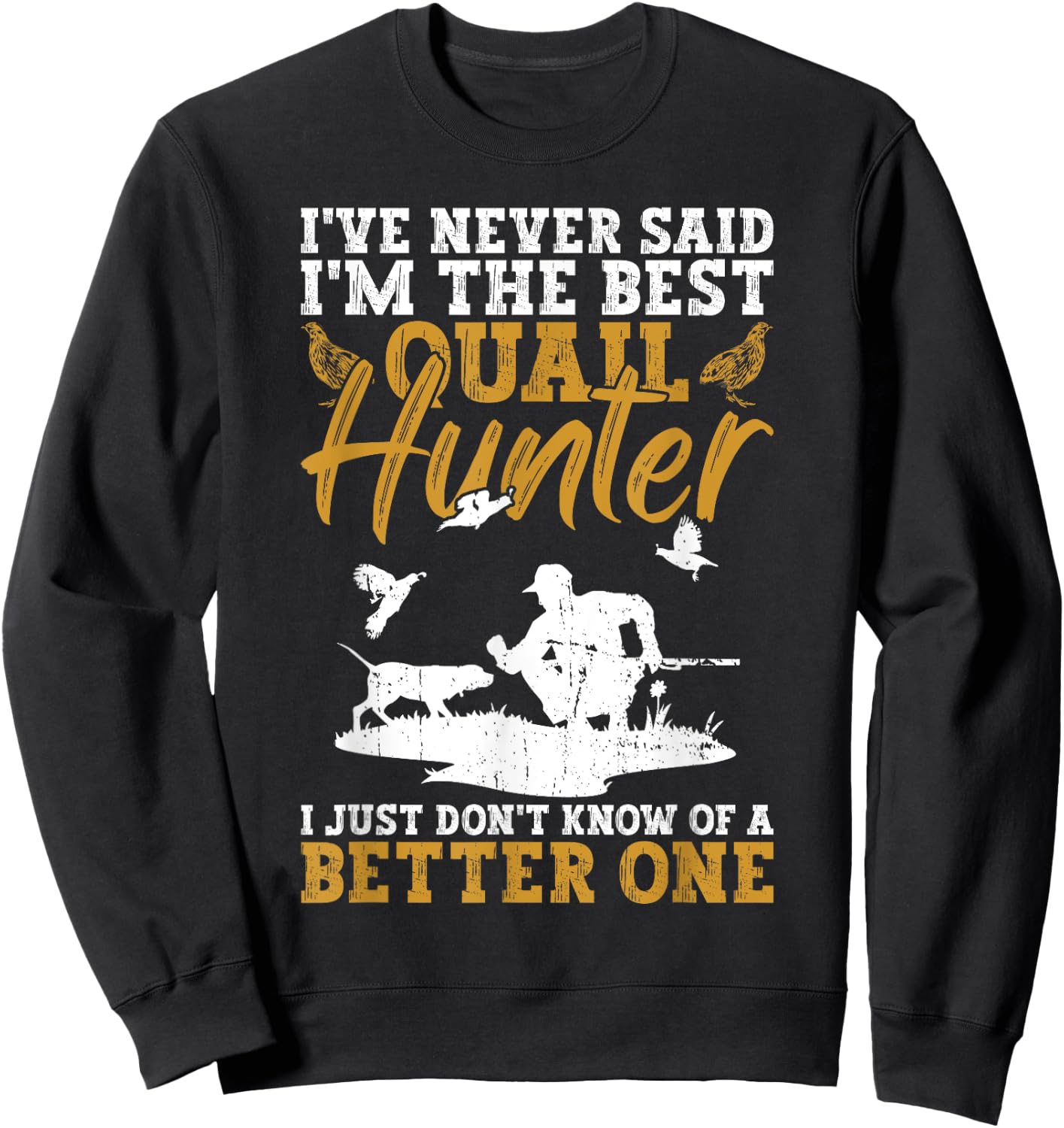 Quail Hunter And Upland Hunting Sweatshirt - Sweatshirt | Black