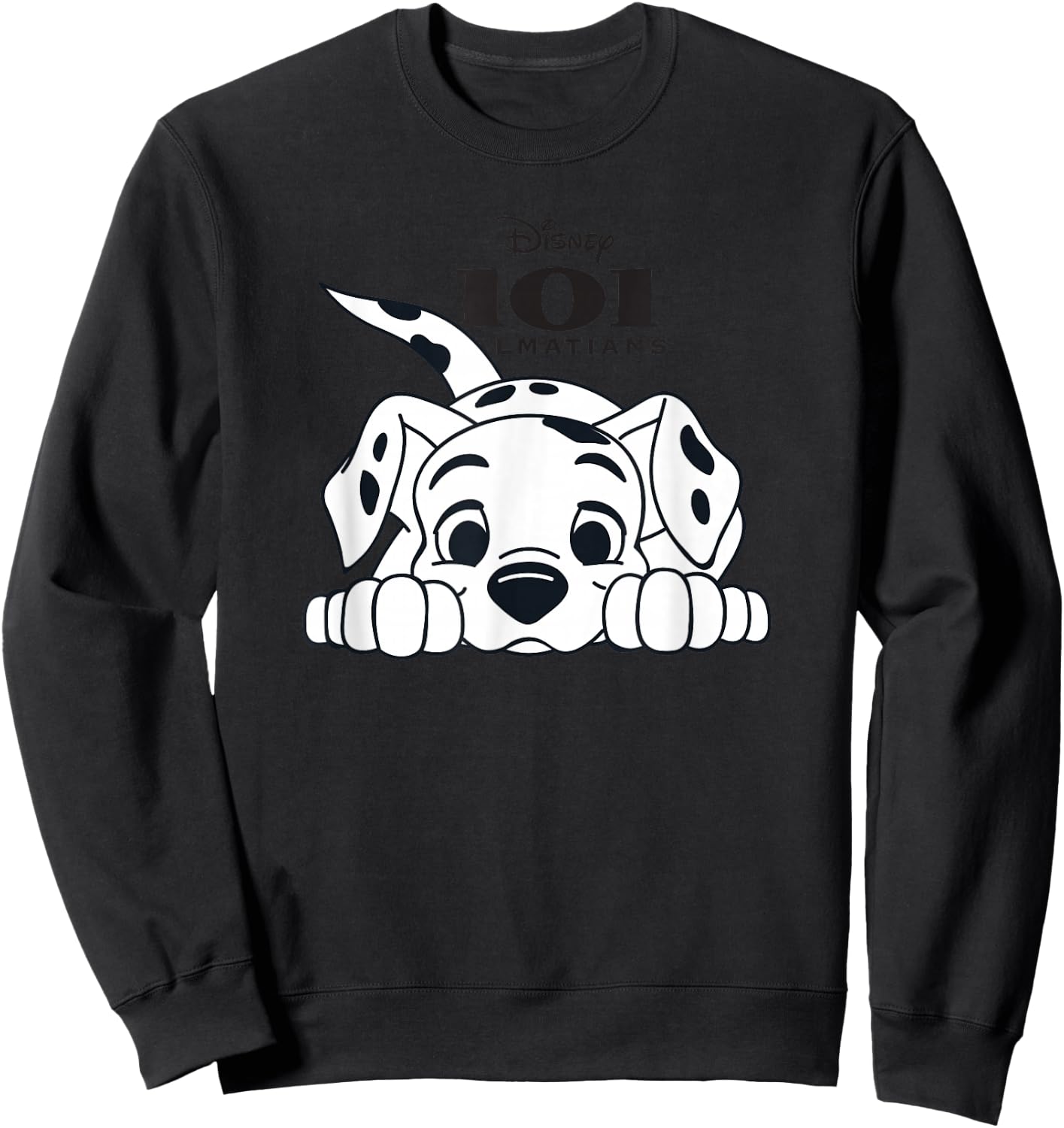 Disney 101 Dalmatians Playful Position Puppy Logo V2 Sweatshirt - Sweatshirt | Black