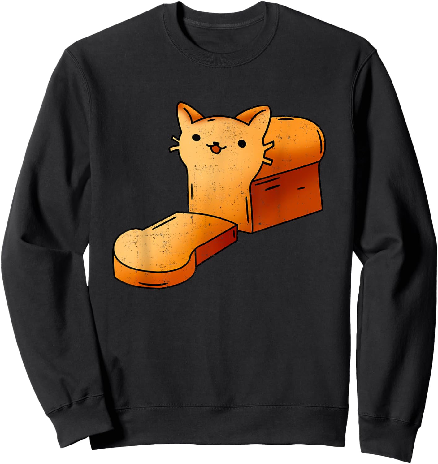 Halloween Costume Cat Loaf Lazy Funny Bread Kitten Kitty Women Kids Sweatshirt - Sweatshirt | Black