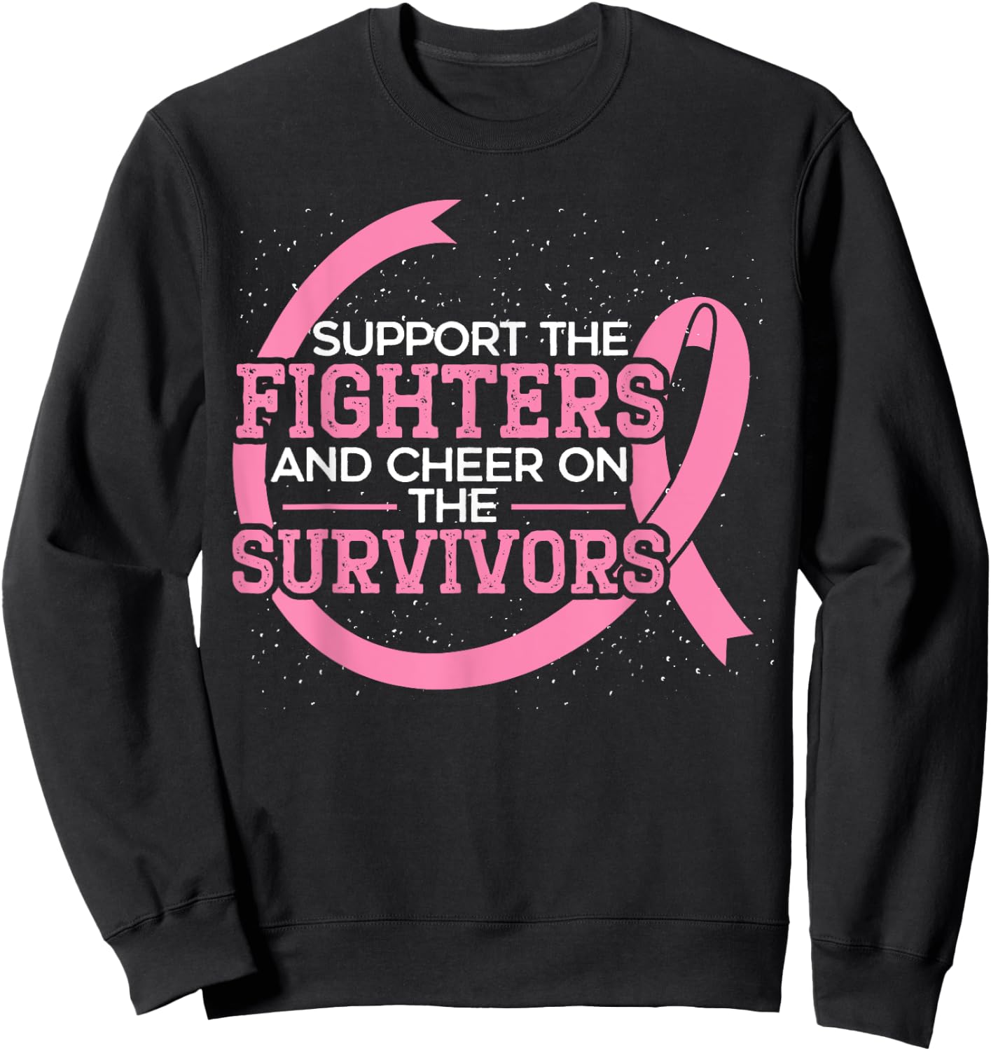 Breast Cancer Support Squad Breast Cancer Awareness Sweatshirt - Sweatshirt | Black
