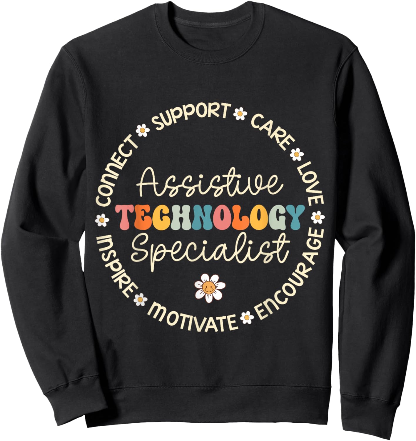 Assistive Technology Specialist Appreciation Back to School Sweatshirt - Sweatshirt | Black