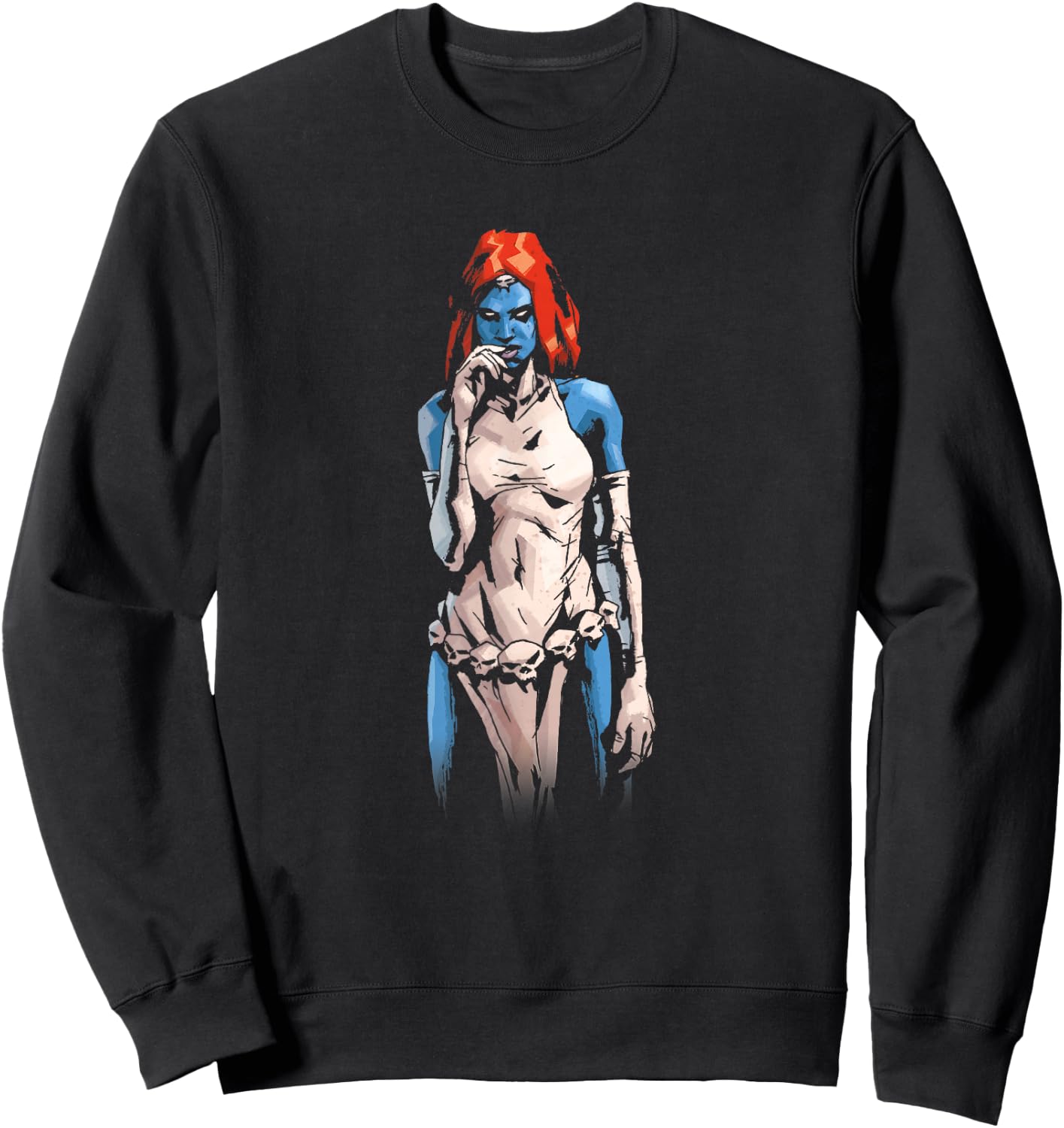 Marvel X-Men Eerie Mystique Standing Portrait Sweatshirt - Sweatshirt | Black