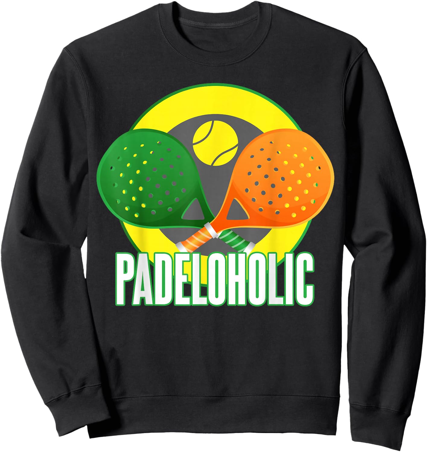 Padel Shirt Funny Padeloholic Padeleur Sport Padel Player Sweatshirt - Sweatshirt | Black