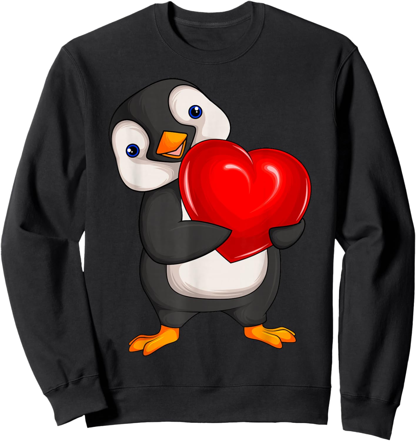 Penguin Women's Girls Children Penguin Sweatshirt - Sweatshirt | Black