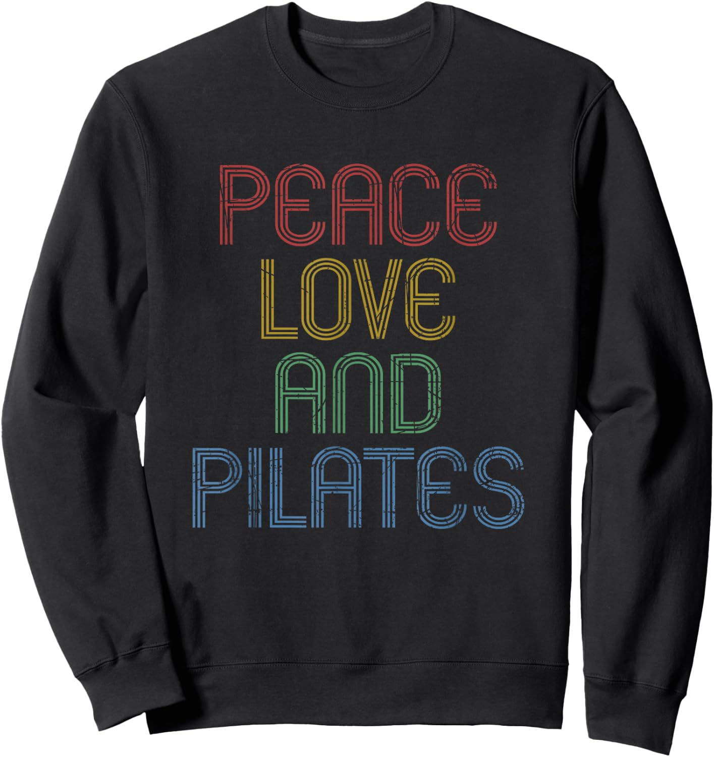Funny Meditation Pilates Instructor - Yoga & Pilates Sweatshirt - Sweatshirt | Black