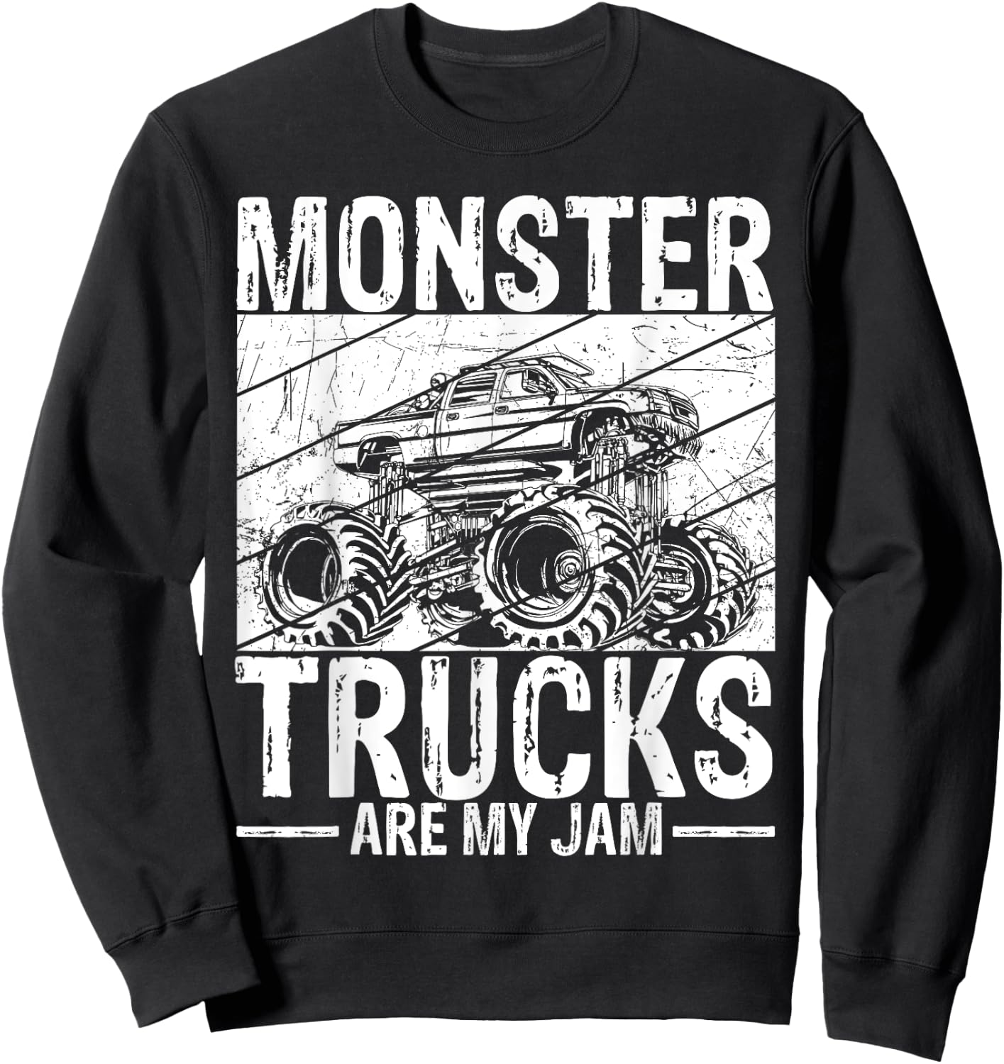 Monster Trucks Are My Jam Gift Cars Monster Trucks Sweatshirt - Sweatshirt | Black