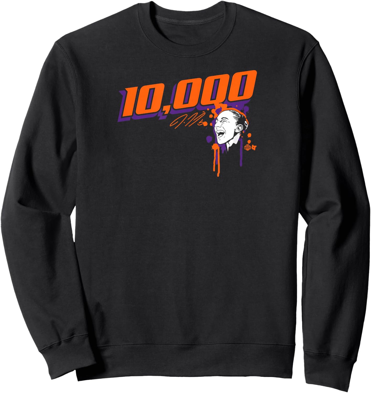 Diana Taurasi: 10,000 Points - Phoenix Basketball Sweatshirt - Sweatshirt | Black