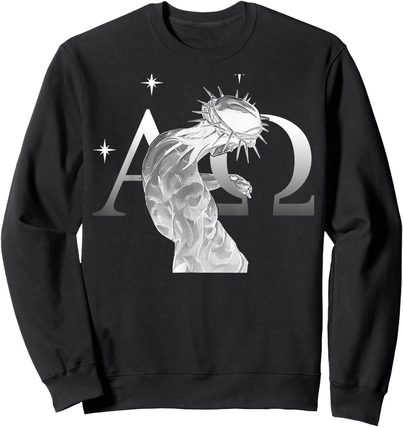 Alpha Omega Jesus Is King Seek Kingdom JoJo Sweatshirt - Sweatshirt | Black