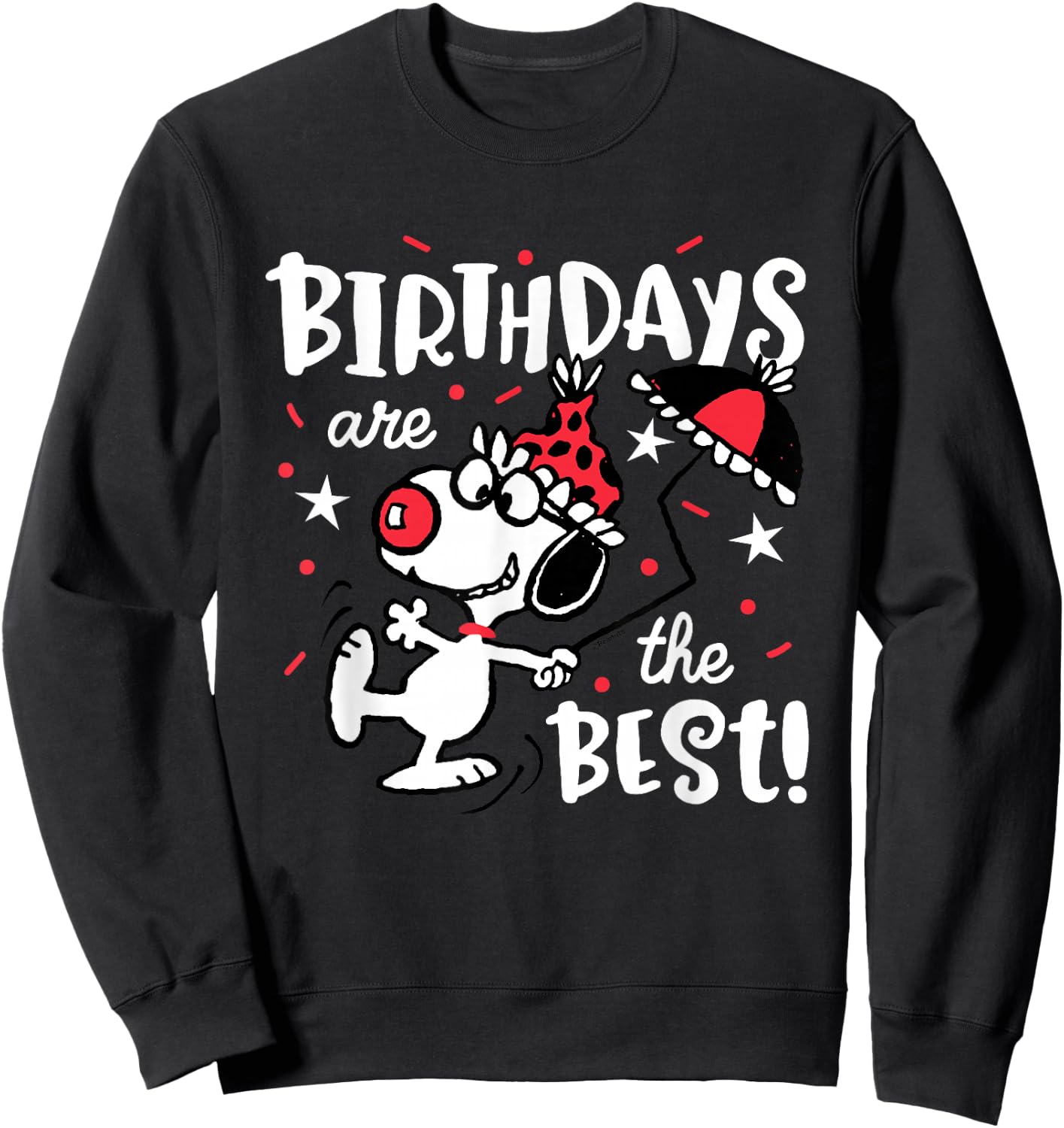 Peanuts Snoopy Birthdays Are The Best! Sweatshirt - Sweatshirt | Black