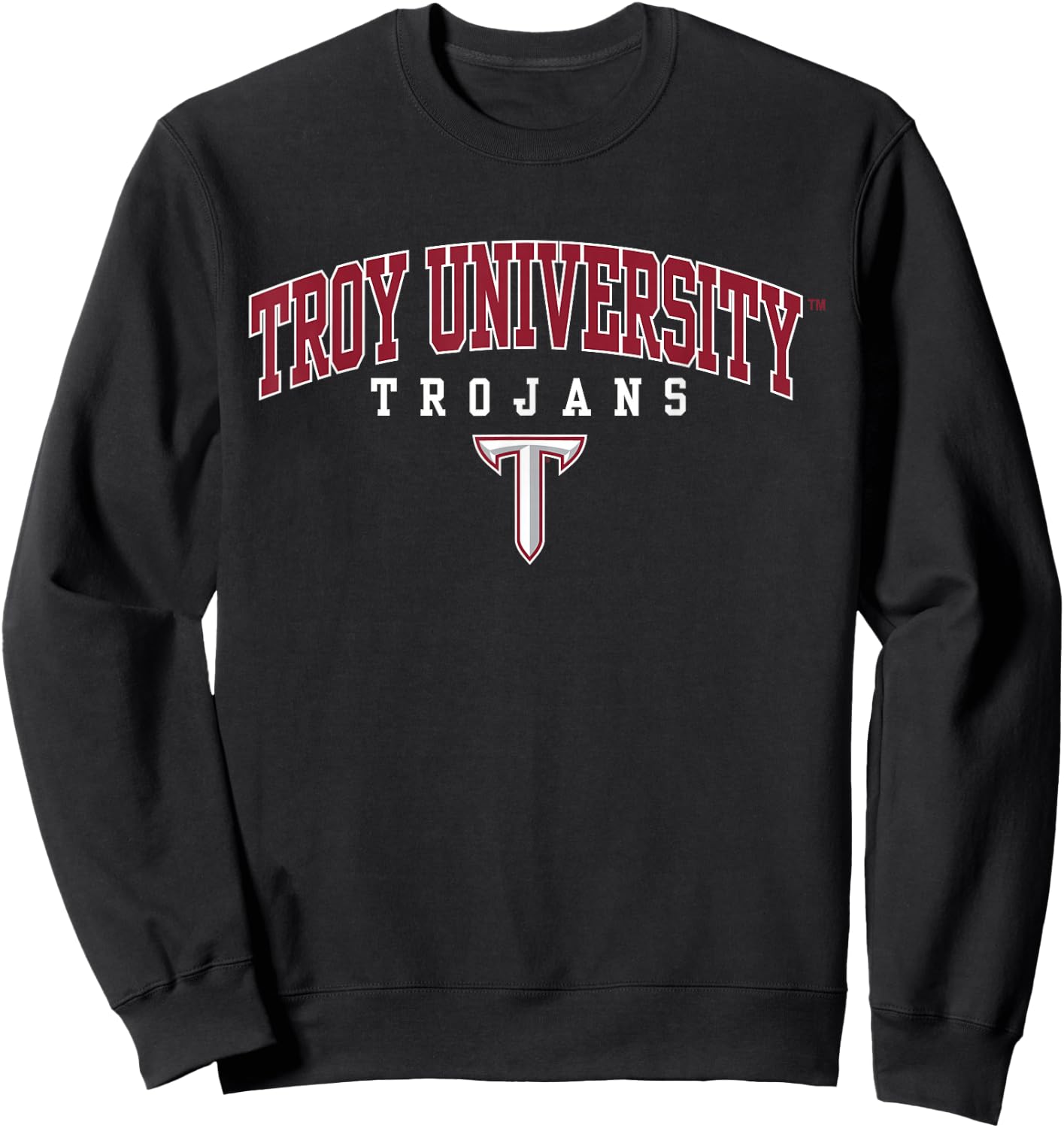 Troy University Trojans | Official NCAA Merch | NCAFTRY02 Sweatshirt - Sweatshirt | Black