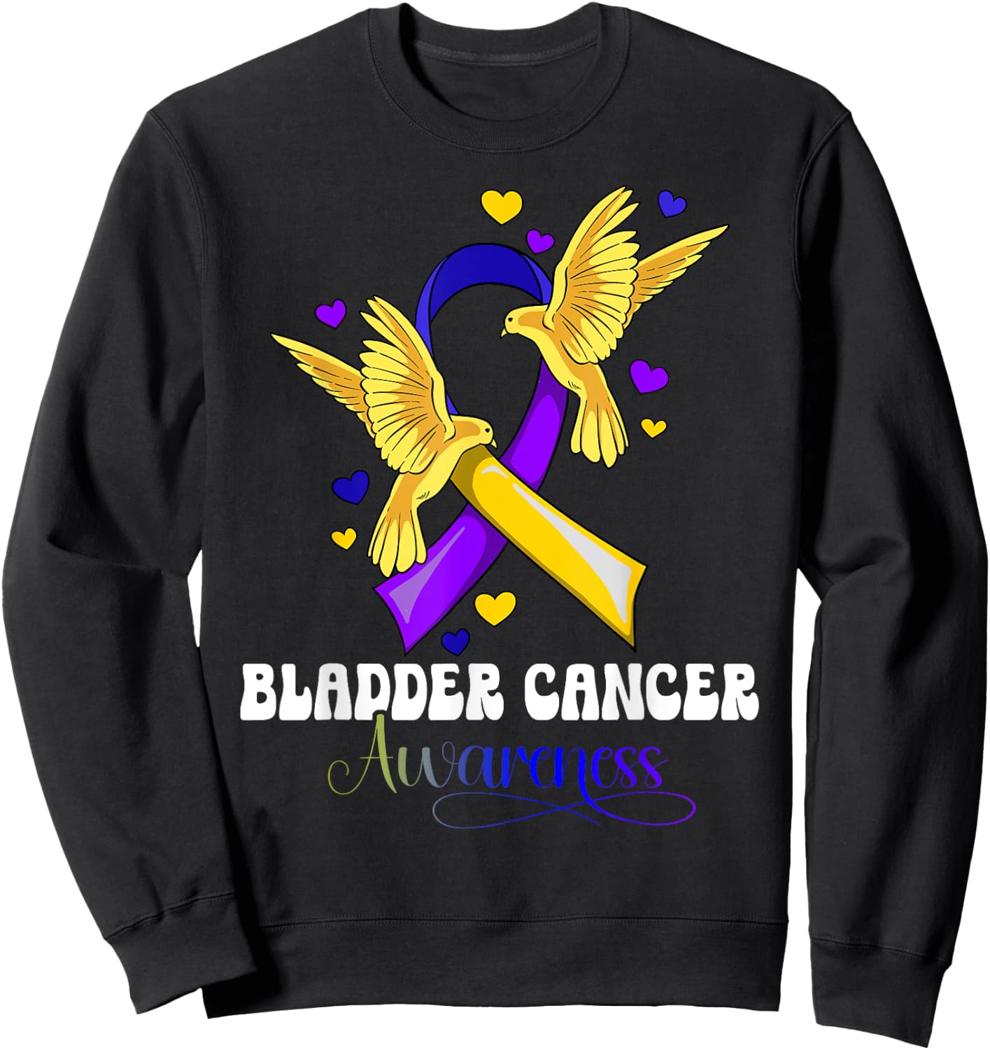 Bladder Cancer Awareness Sweatshirt - Sweatshirt | Black